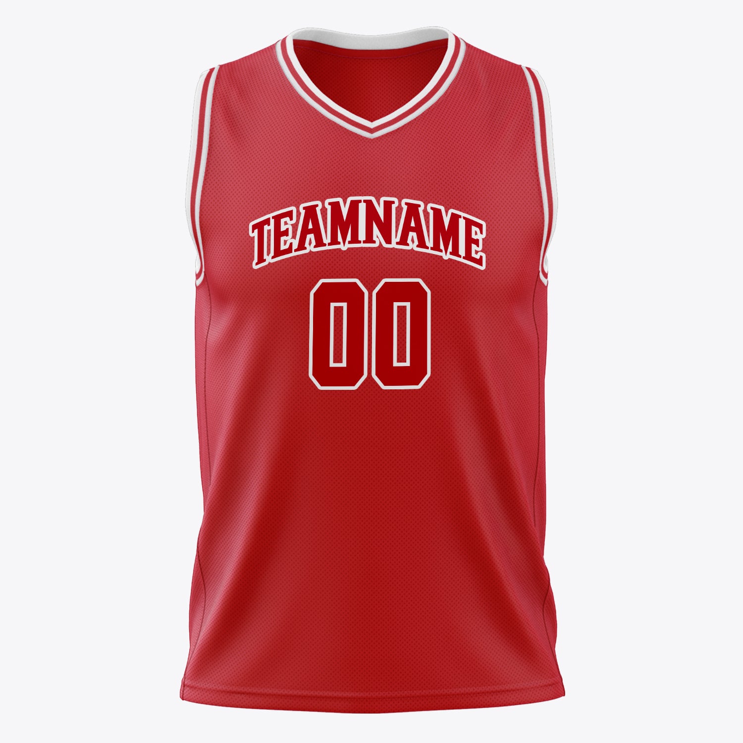 Custom Professional Red White Basketball Jersey