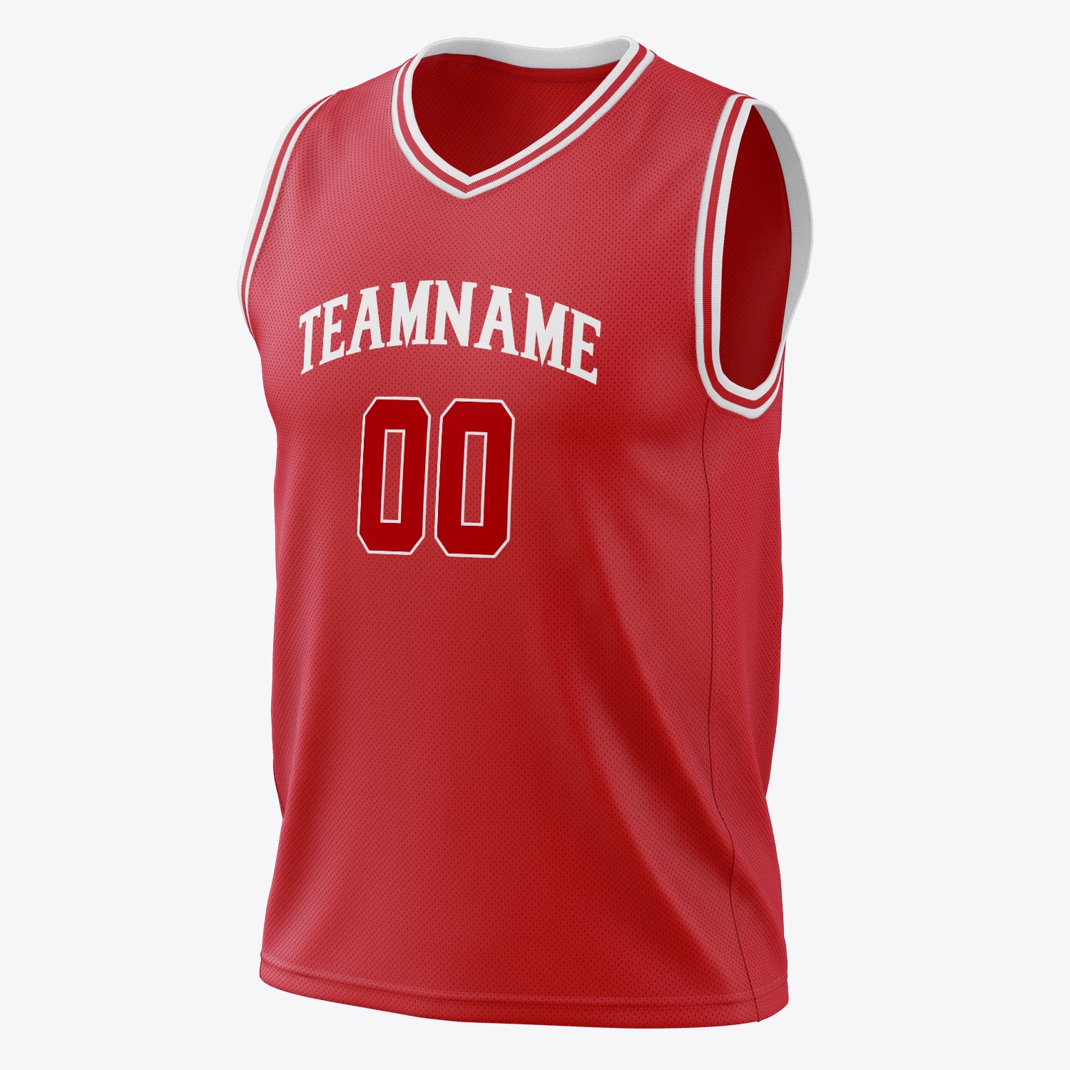 Custom Professional Red White Basketball Jersey
