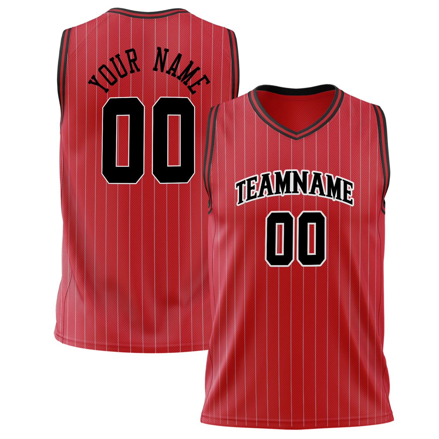 Benutzerdefiniertes Professionelles Rot Schwarz Basketballtrikot BS02240626HF209