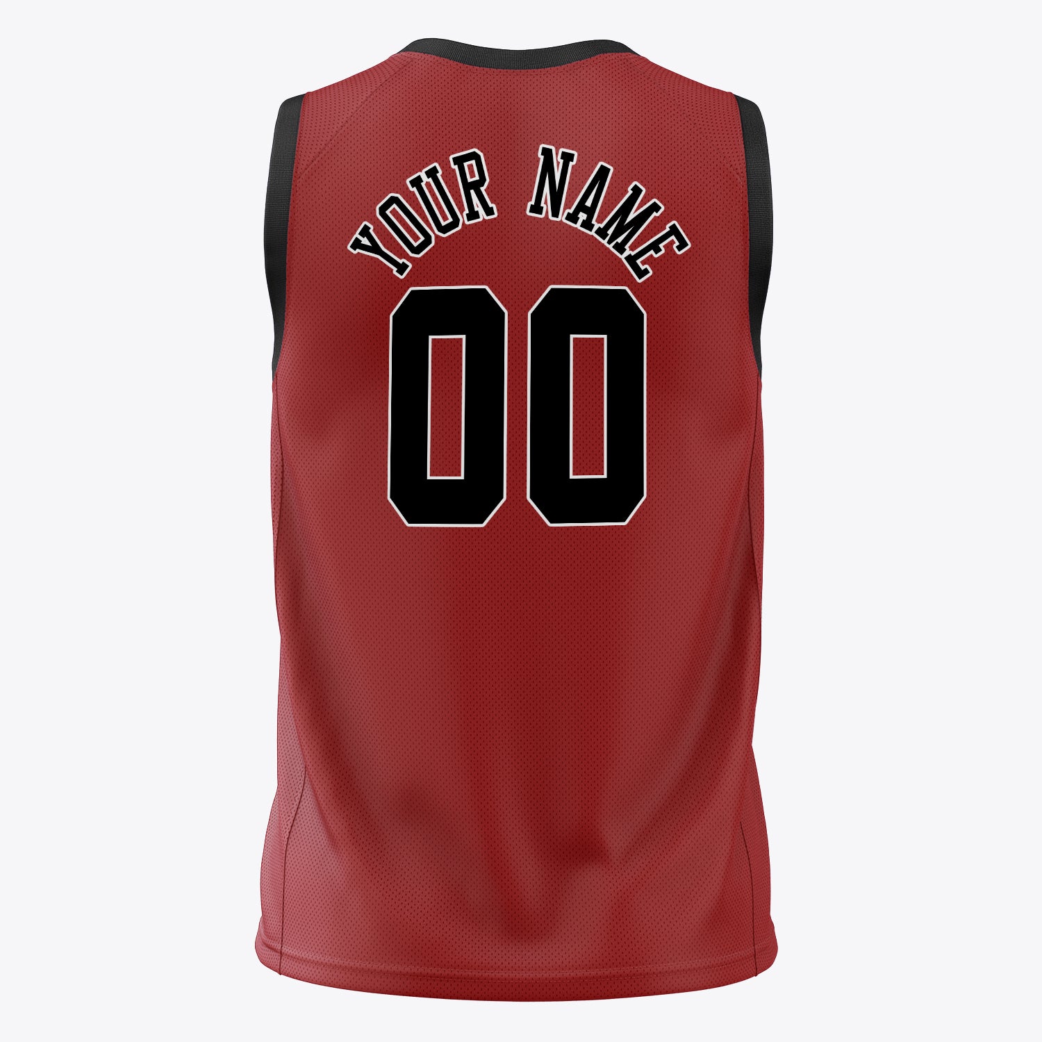 Benutzerdefiniertes Professionelles Rot Schwarz Basketballtrikot