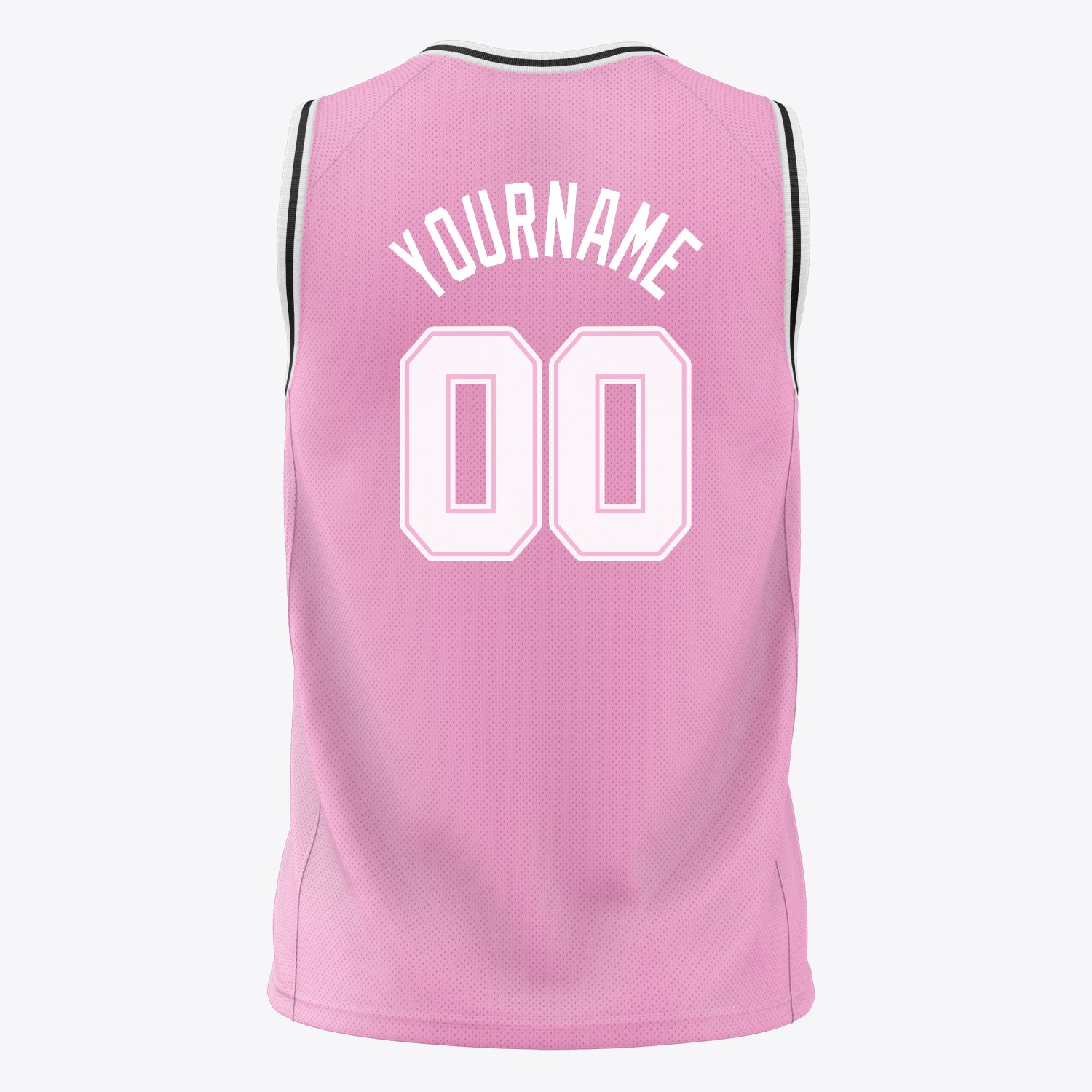 Benutzerdefiniertes Professionelles Rosa Weiß Basketballtrikot