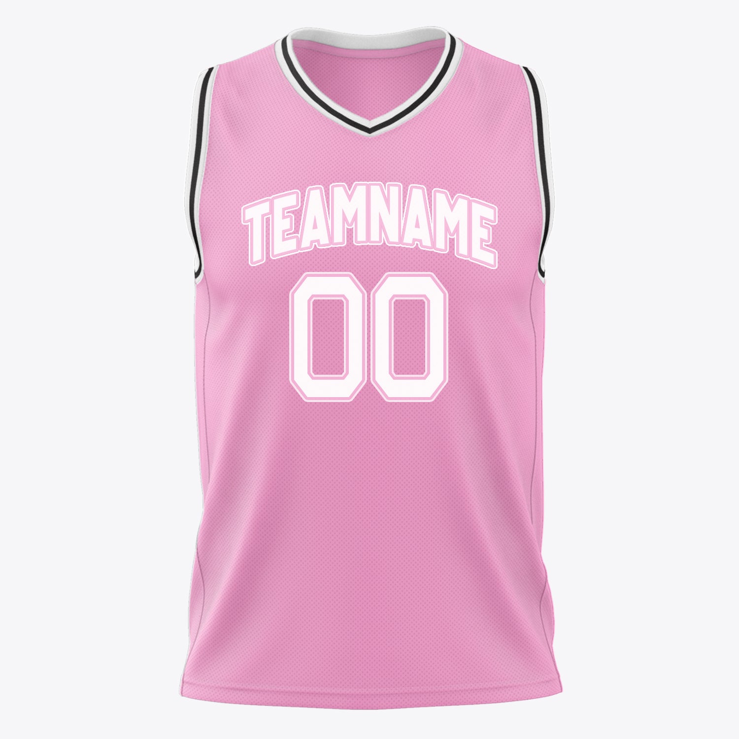 Benutzerdefiniertes Professionelles Rosa Weiß Basketballtrikot