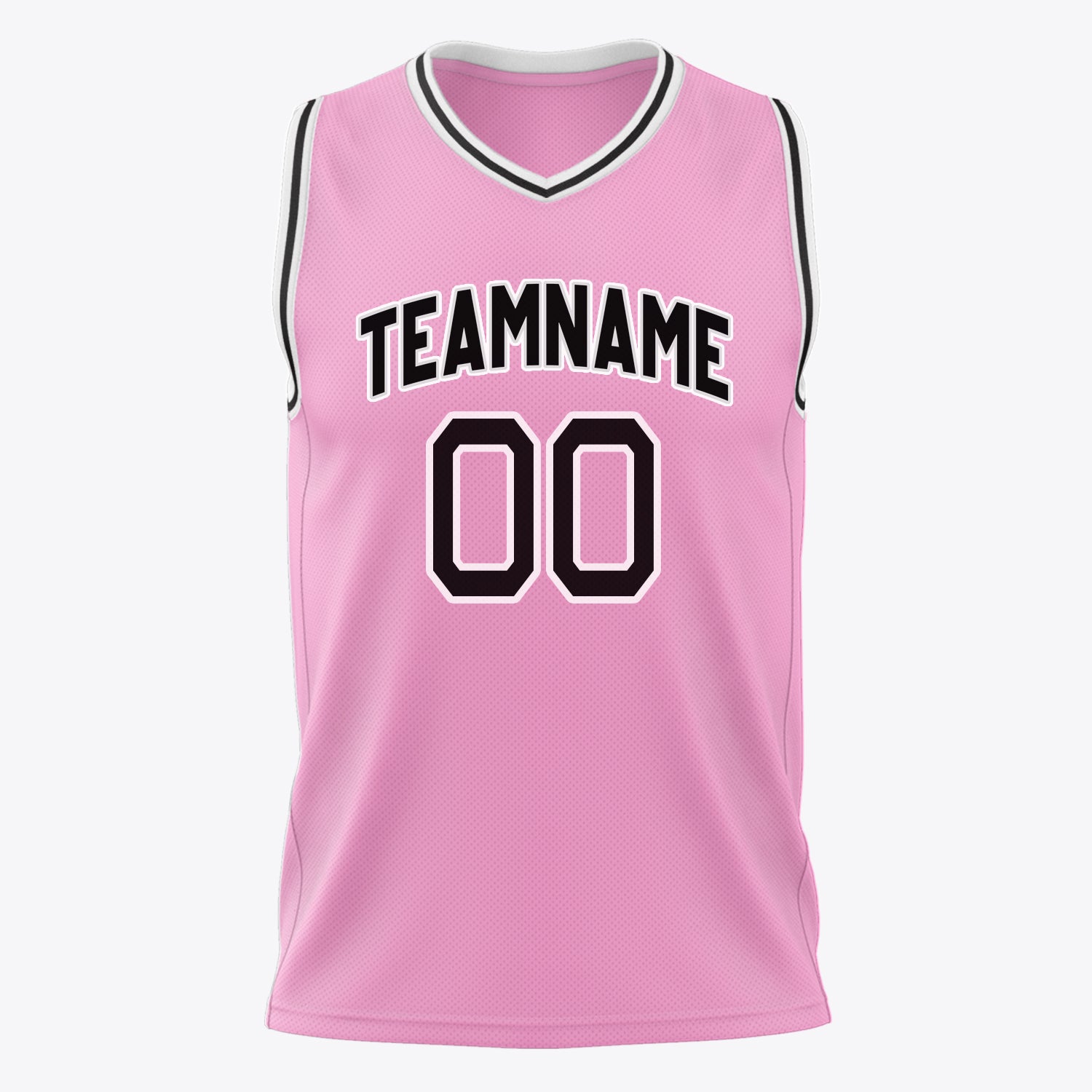 Benutzerdefiniertes Professionelles Rosa Schwarz Basketballtrikot