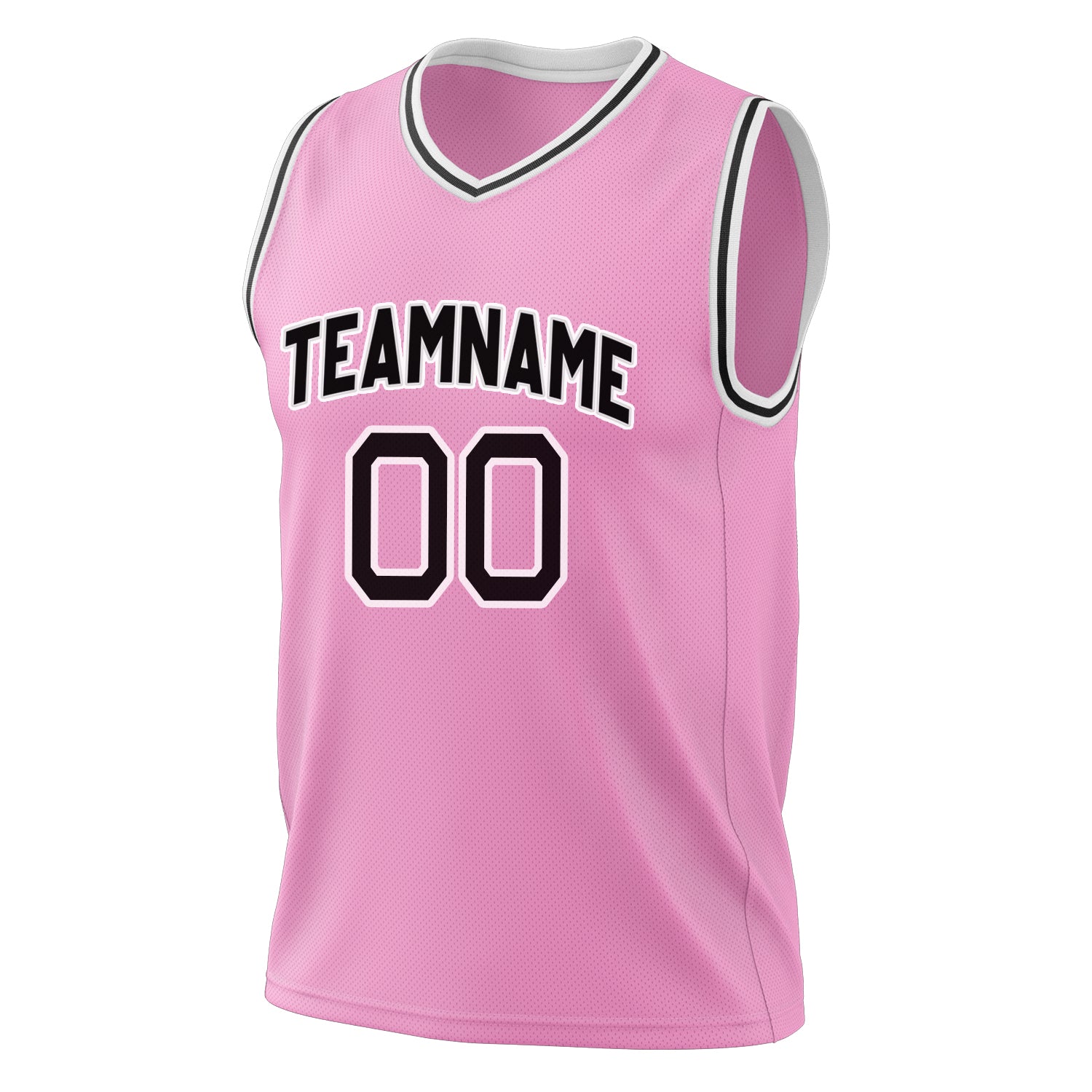 Custom Professional Pink Black Basketball Jersey