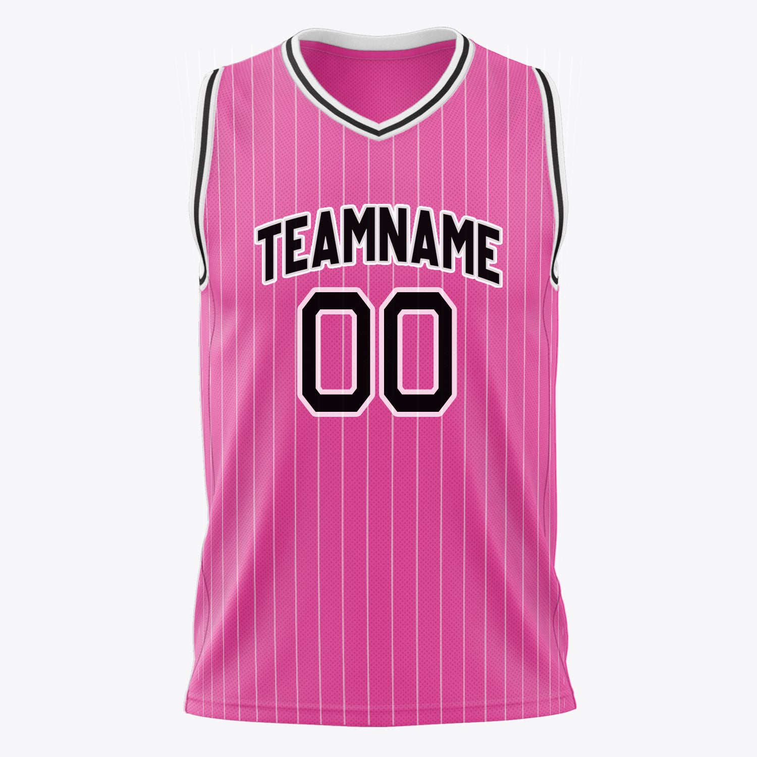 Benutzerdefiniertes Professionelles Rosa Schwarz Basketballtrikot