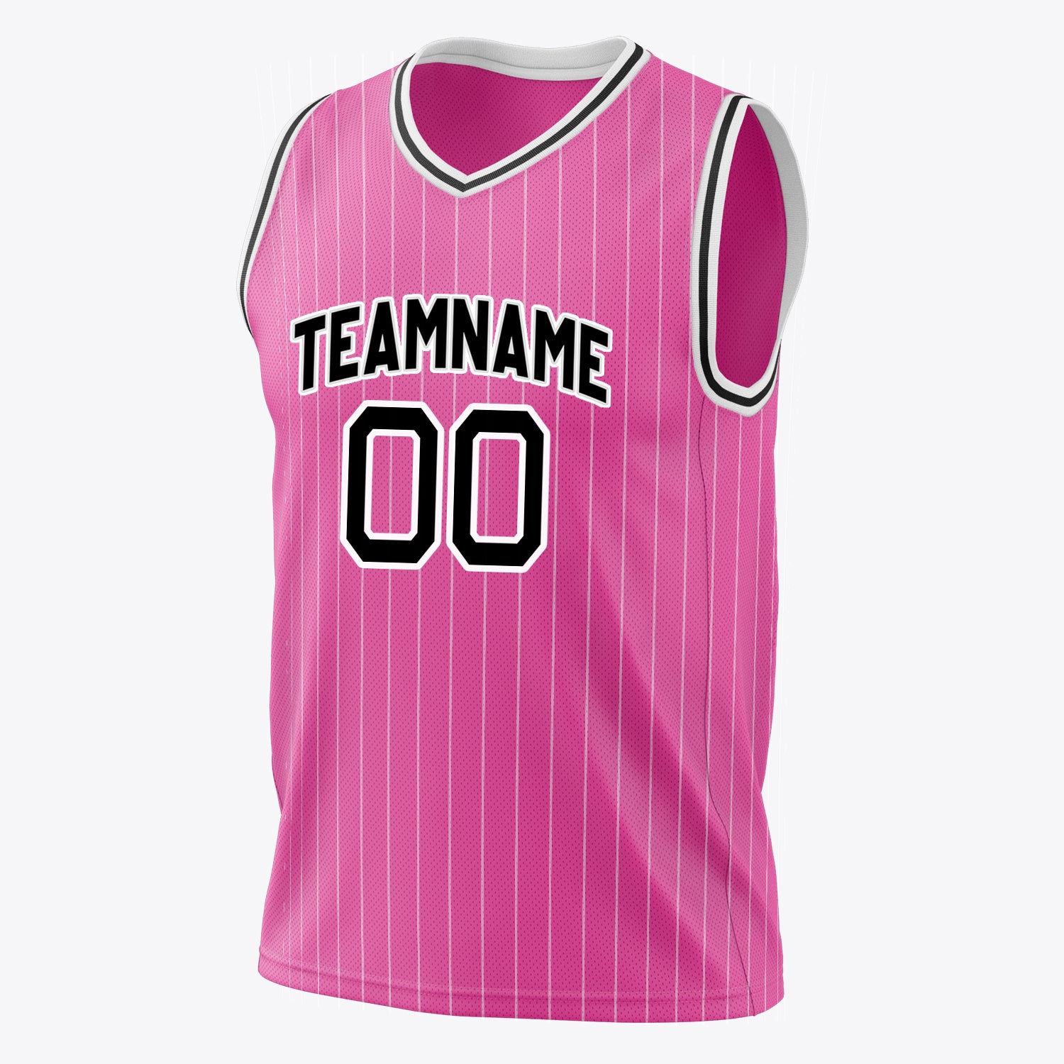 Benutzerdefiniertes Professionelles Rosa Schwarz Basketballtrikot