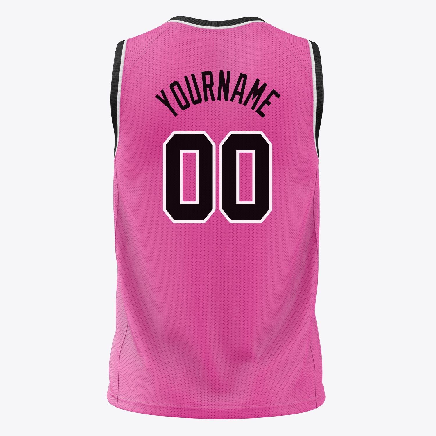 Benutzerdefiniertes Professionelles Rosa Schwarz Basketballtrikot