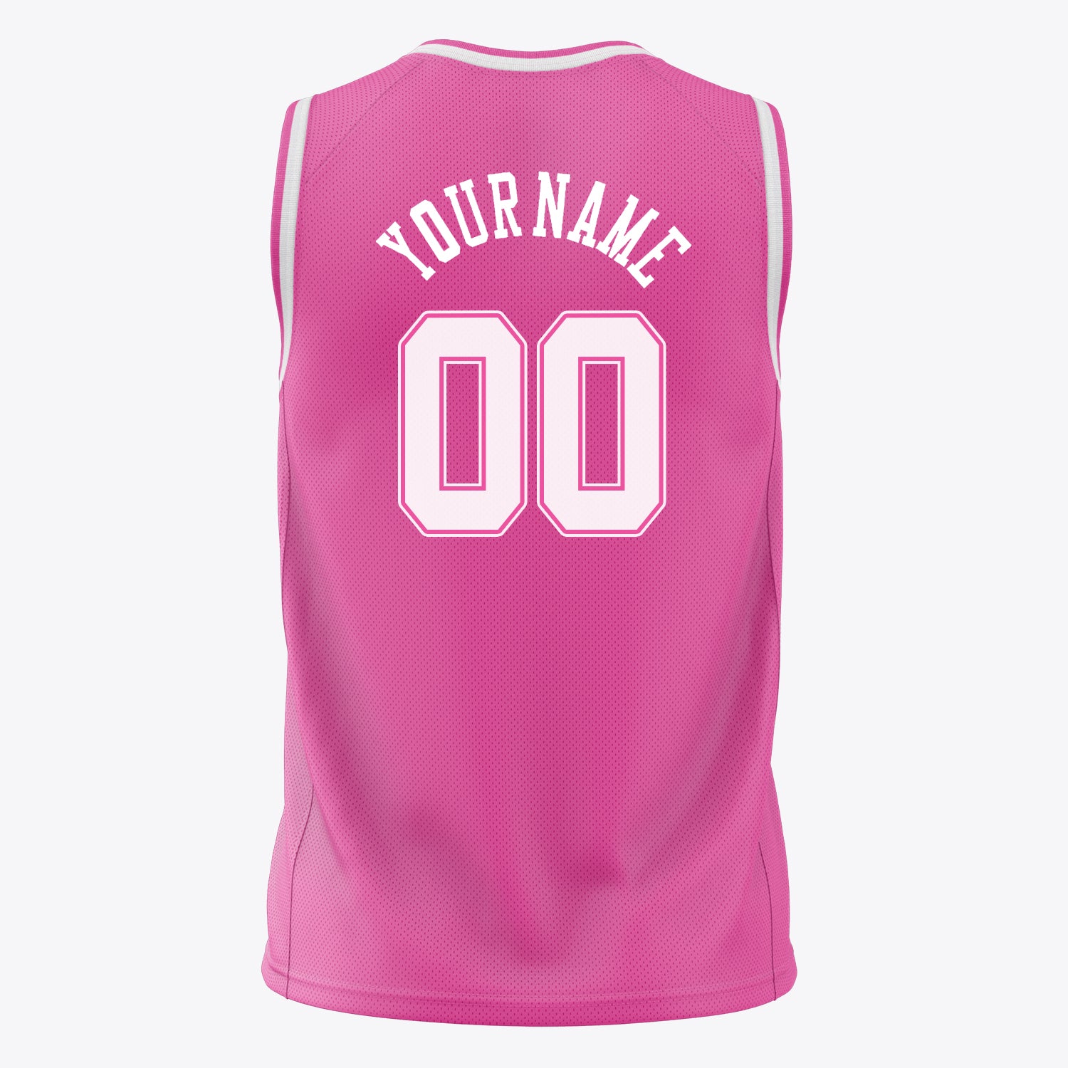 Benutzerdefiniertes Professionelles Rosa Weiß Basketballtrikot