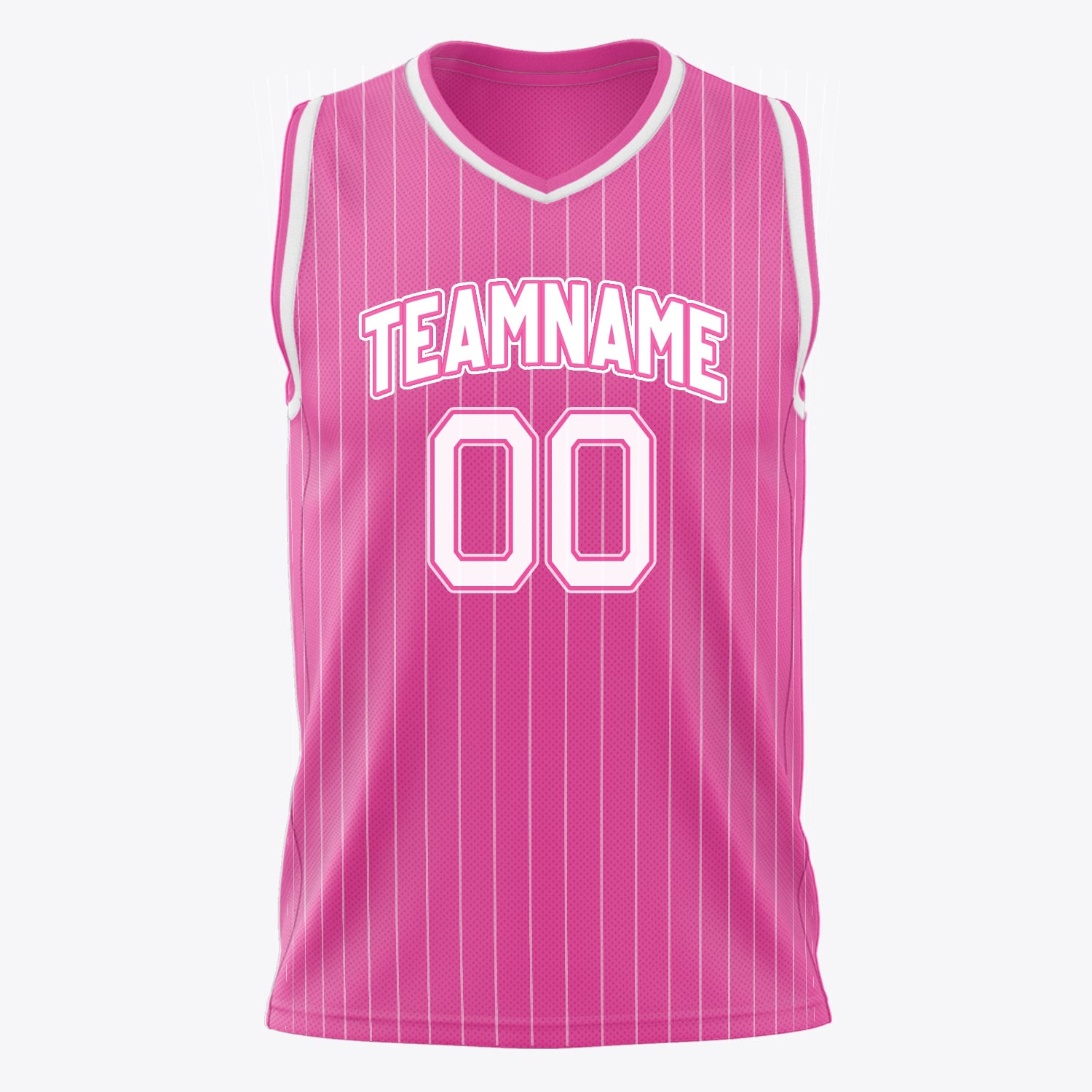 Benutzerdefiniertes Professionelles Rosa Weiß Basketballtrikot