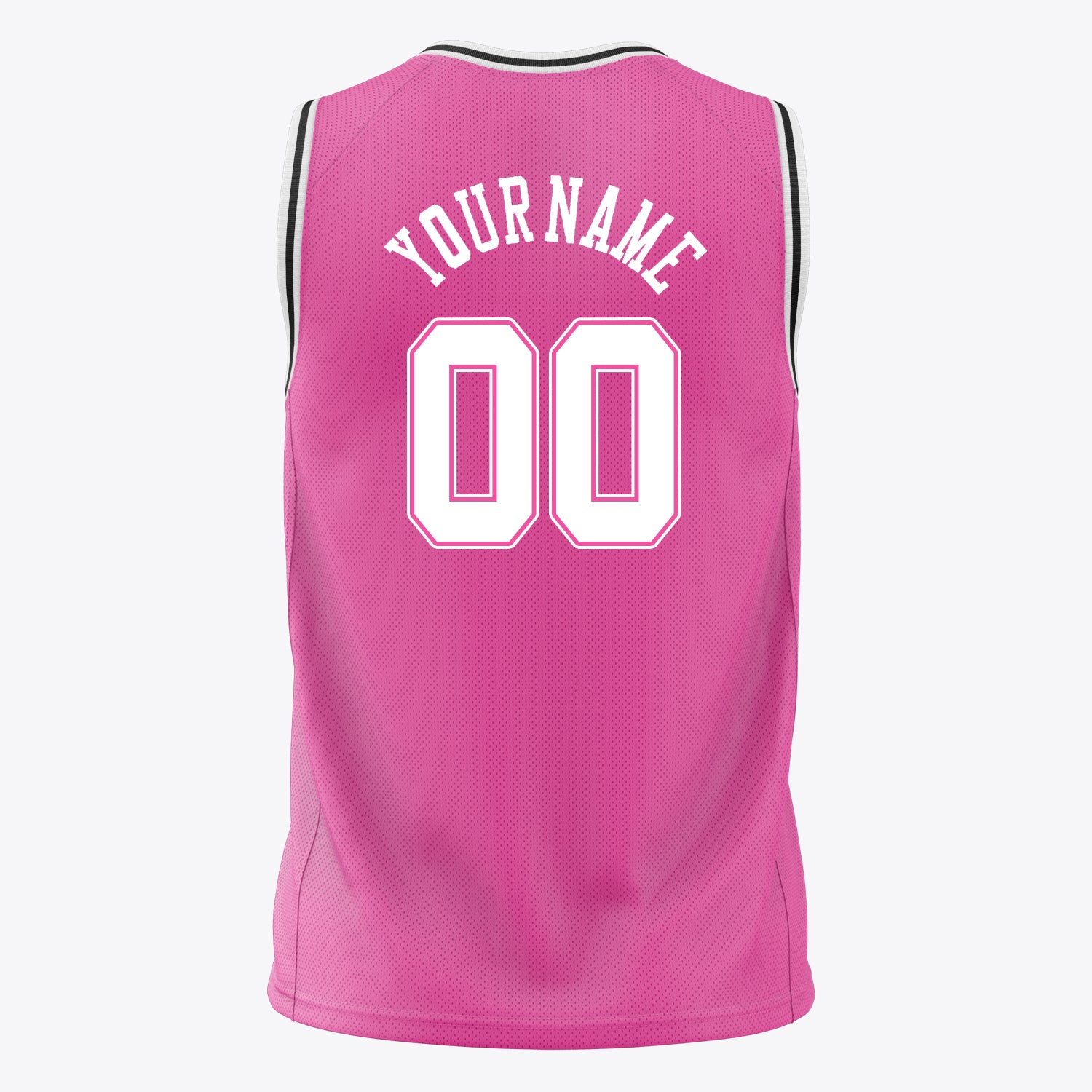Benutzerdefiniertes Professionelles Rosa Weiß Basketballtrikot