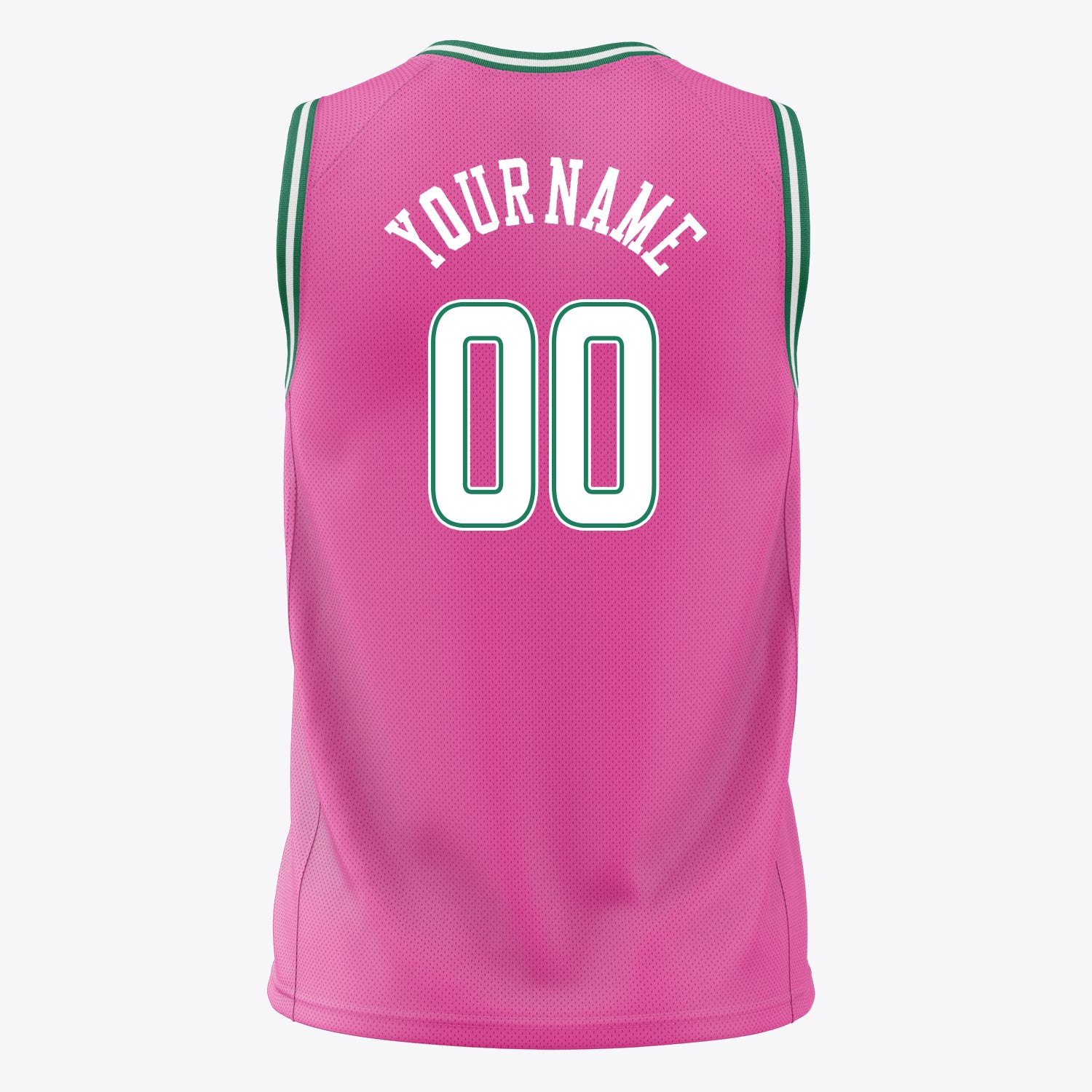 Benutzerdefiniertes Professionelles Rosa Weiß Basketballtrikot