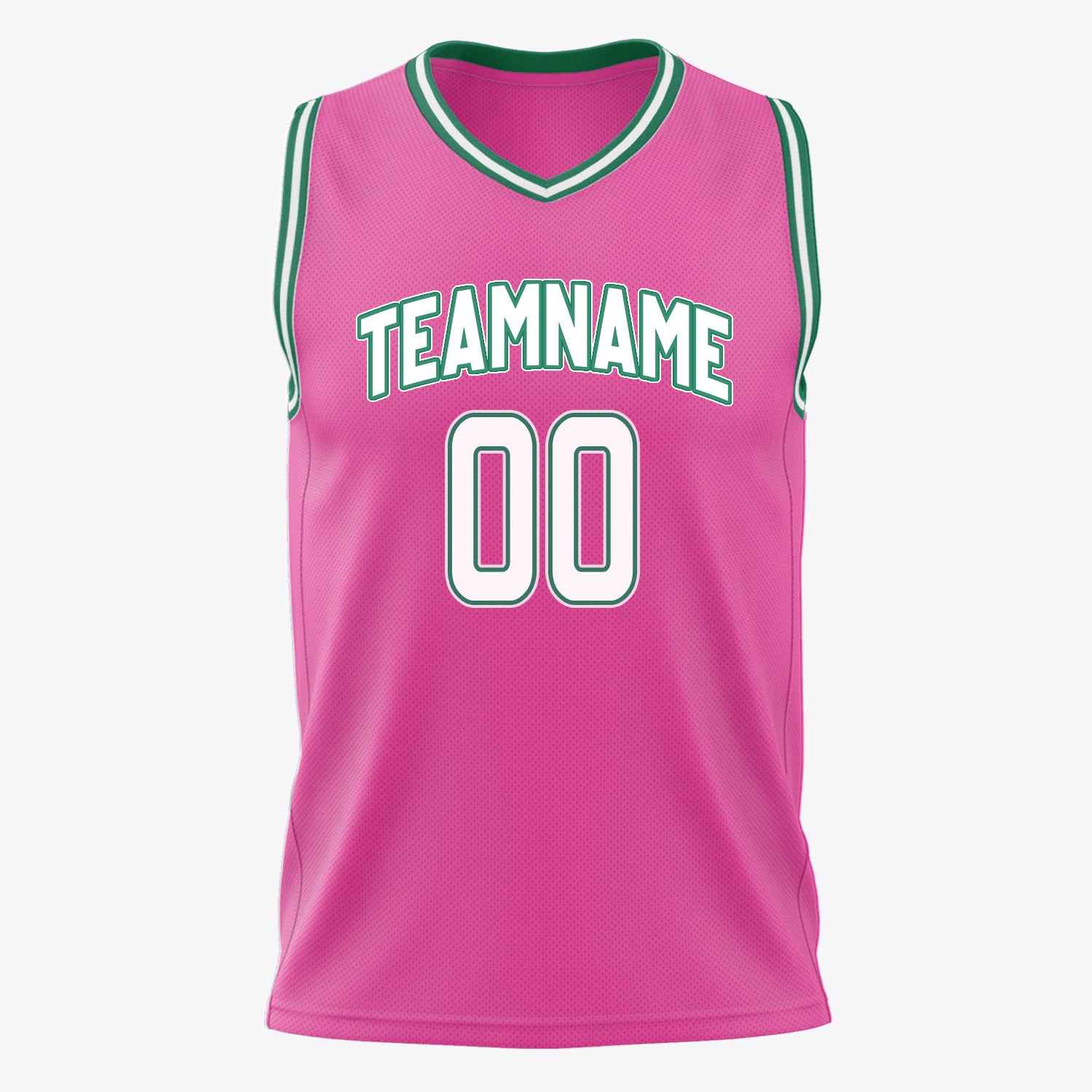 Custom Professional Pink White Basketball Jersey