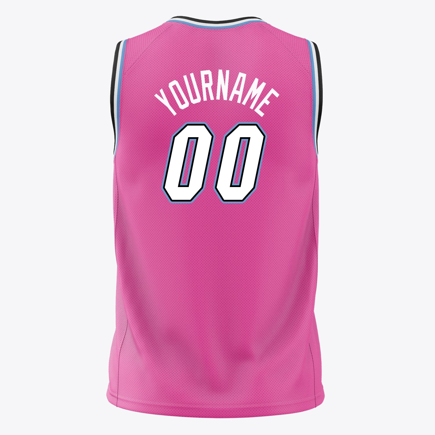 Benutzerdefiniertes Professionelles Rosa Weiß Basketballtrikot