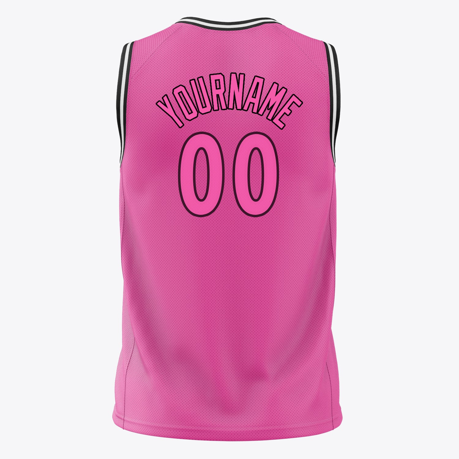 Benutzerdefiniertes Professionelles Rosa Schwarz Basketballtrikot