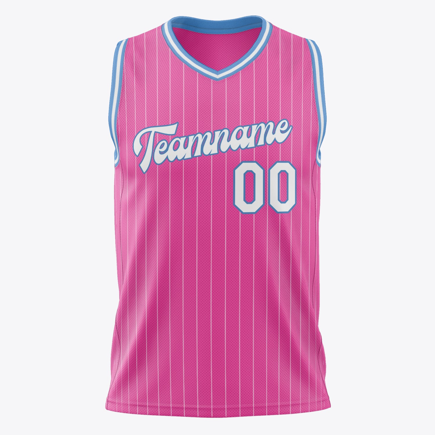 Custom Professional Pink White Basketball Jersey