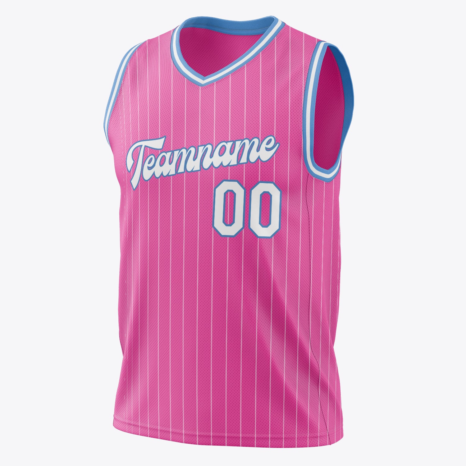 Custom Professional Pink White Basketball Jersey