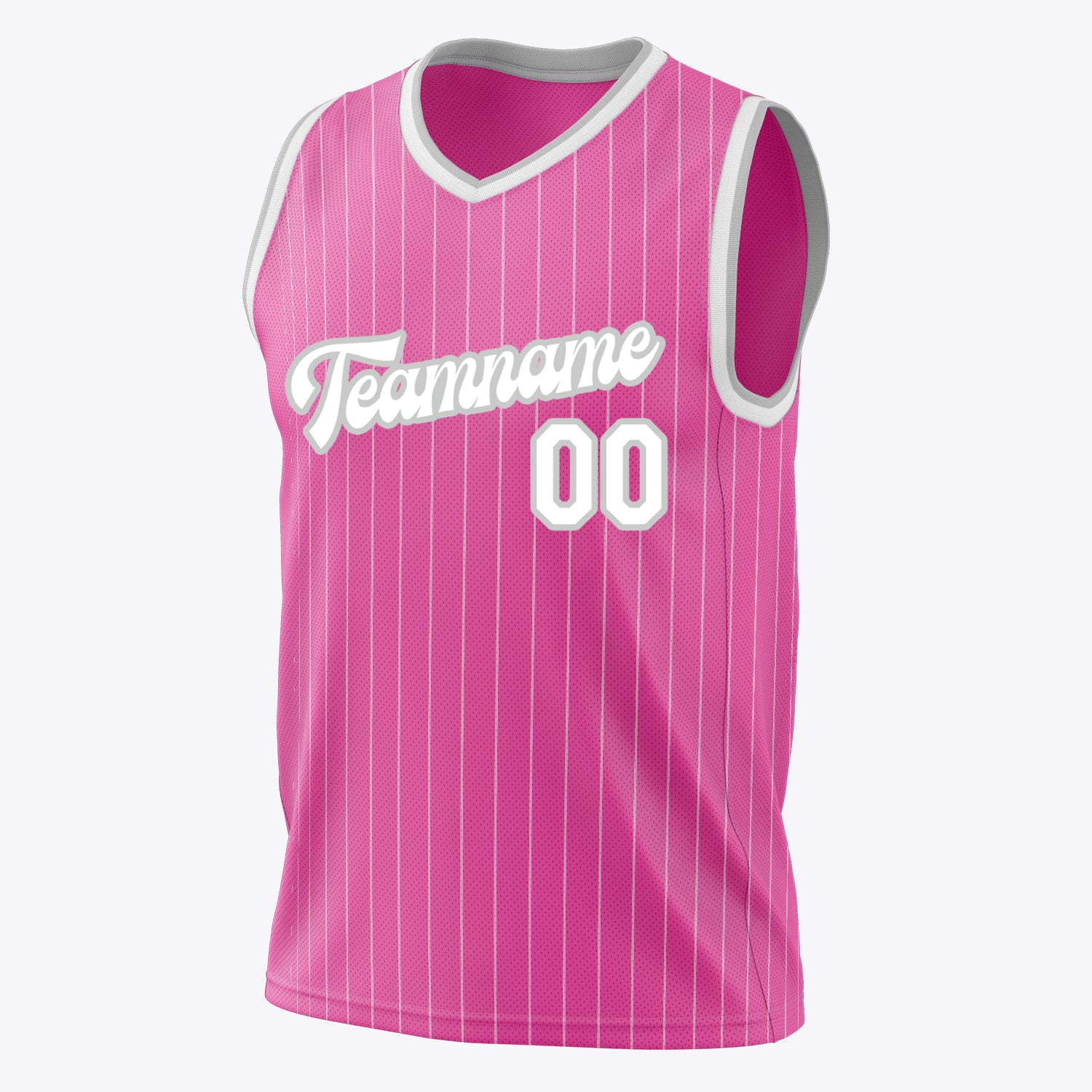 Custom Professional Pink White Basketball Jersey