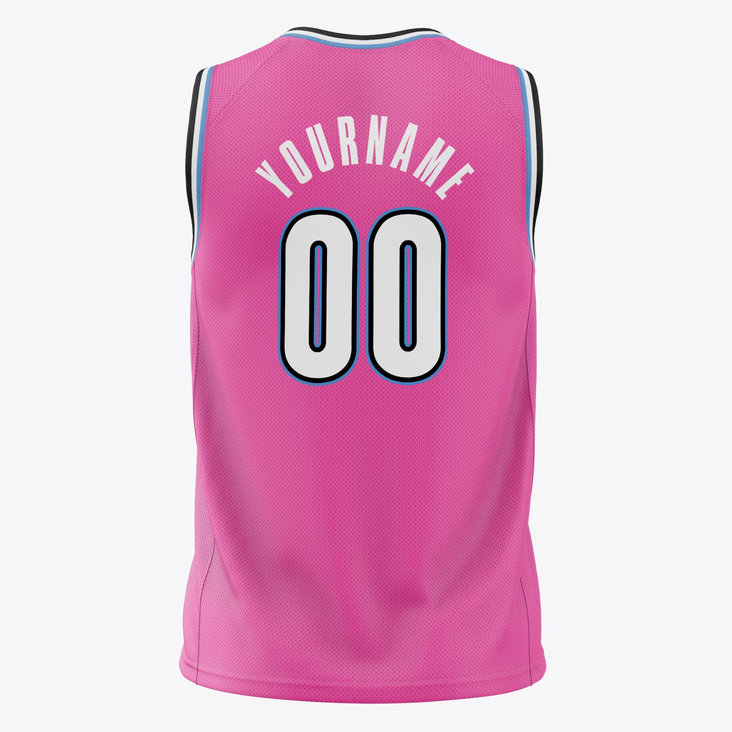 Benutzerdefiniertes Professionelles Rosa Weiß Basketballtrikot