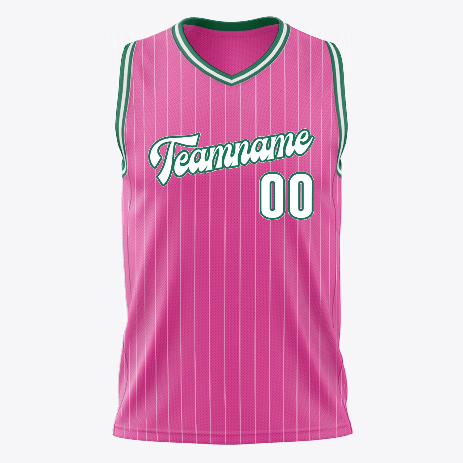 Custom Professional Pink White Basketball Jersey