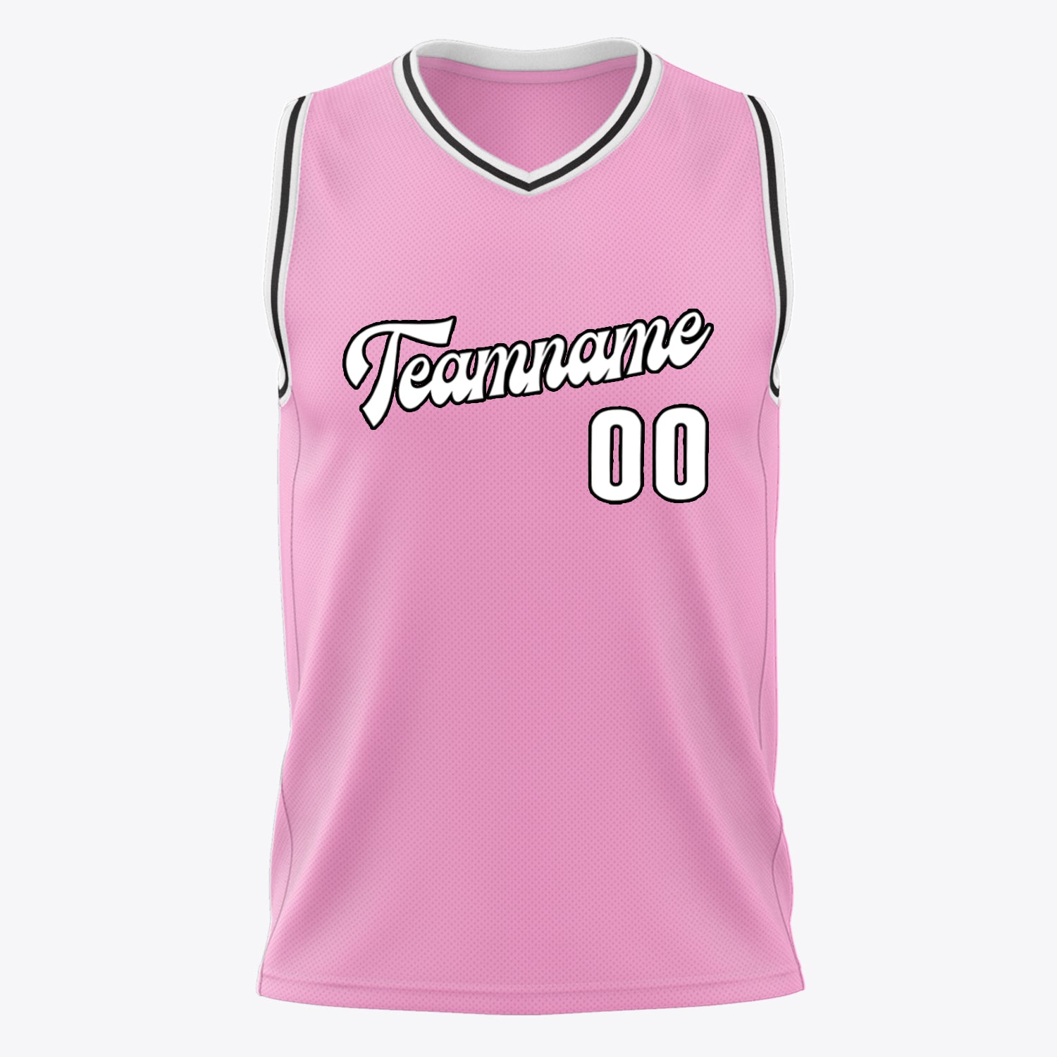 Custom Professional Pink White Basketball Jersey