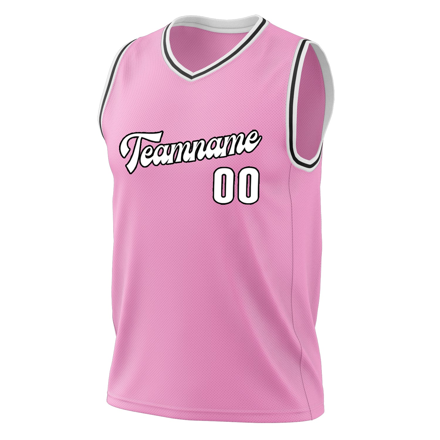 Benutzerdefiniertes Professionelles Rosa Weiß Basketballtrikot