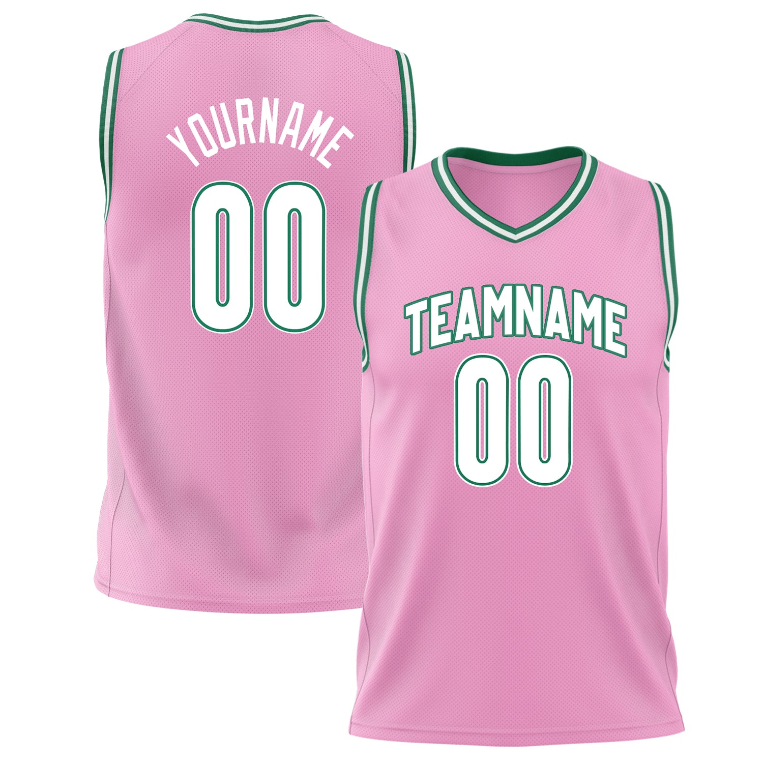 Benutzerdefiniertes Professionelles Rosa Weiß Basketballtrikot BS02240626JX177