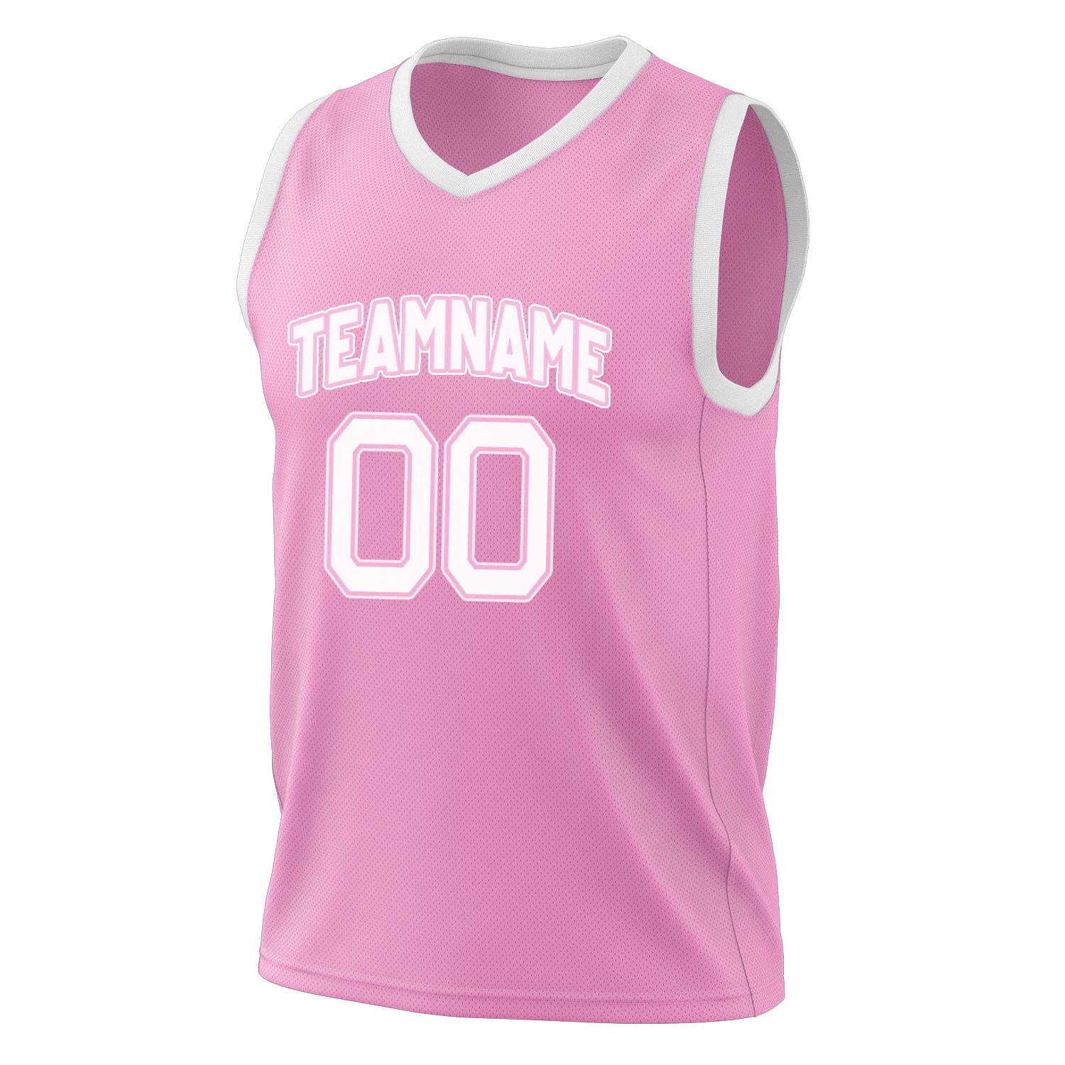 Custom Professional Pink White Basketball Jersey
