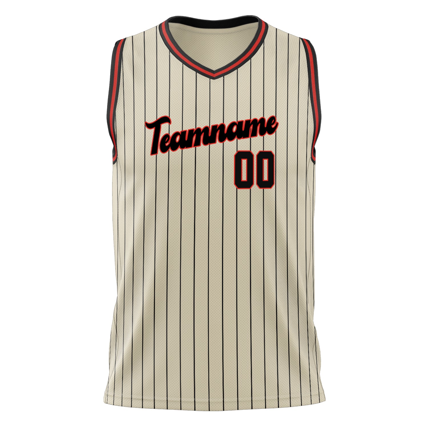 Custom Professional Cream Black Basketball Jersey
