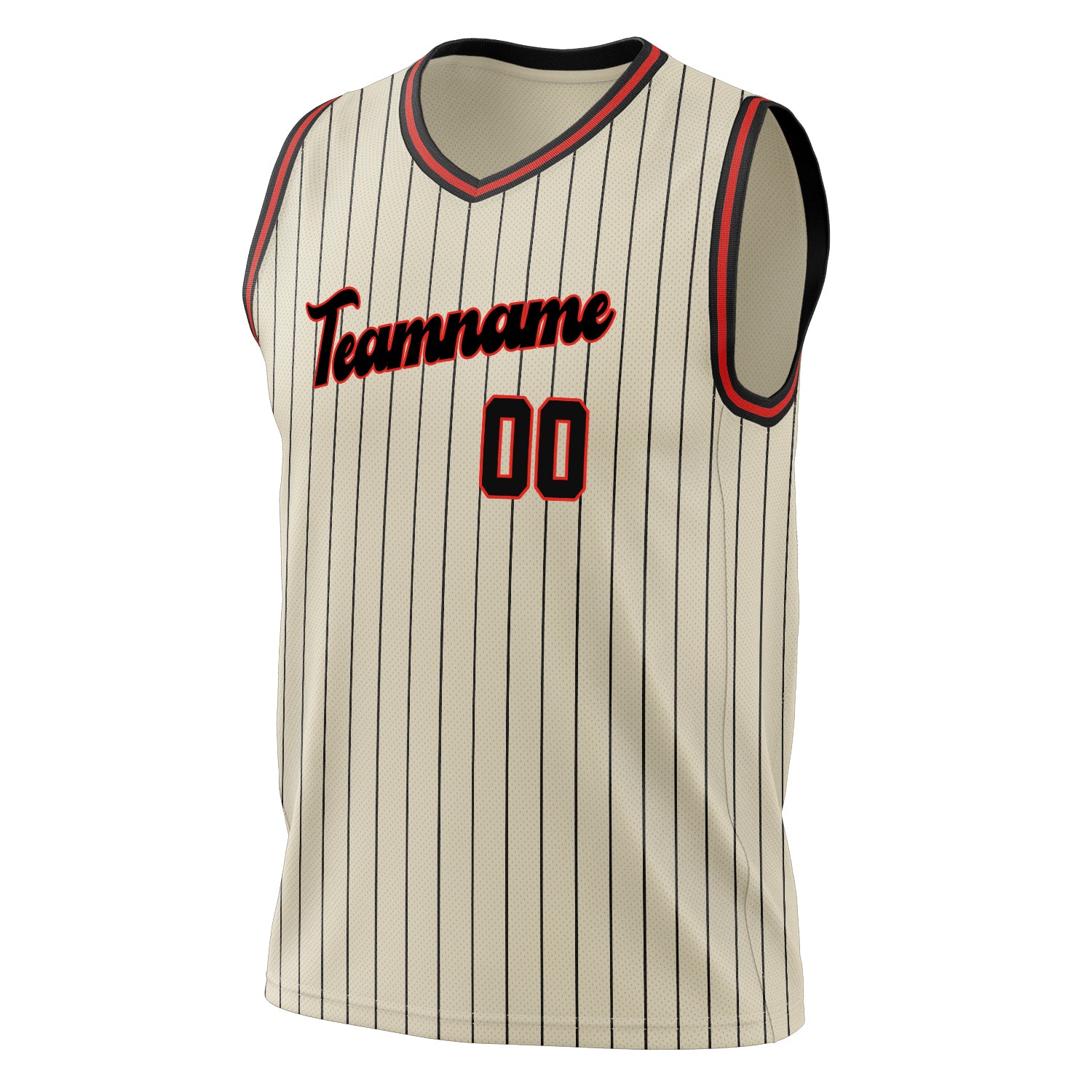Benutzerdefiniertes Professionelles Creme Schwarz Basketballtrikot