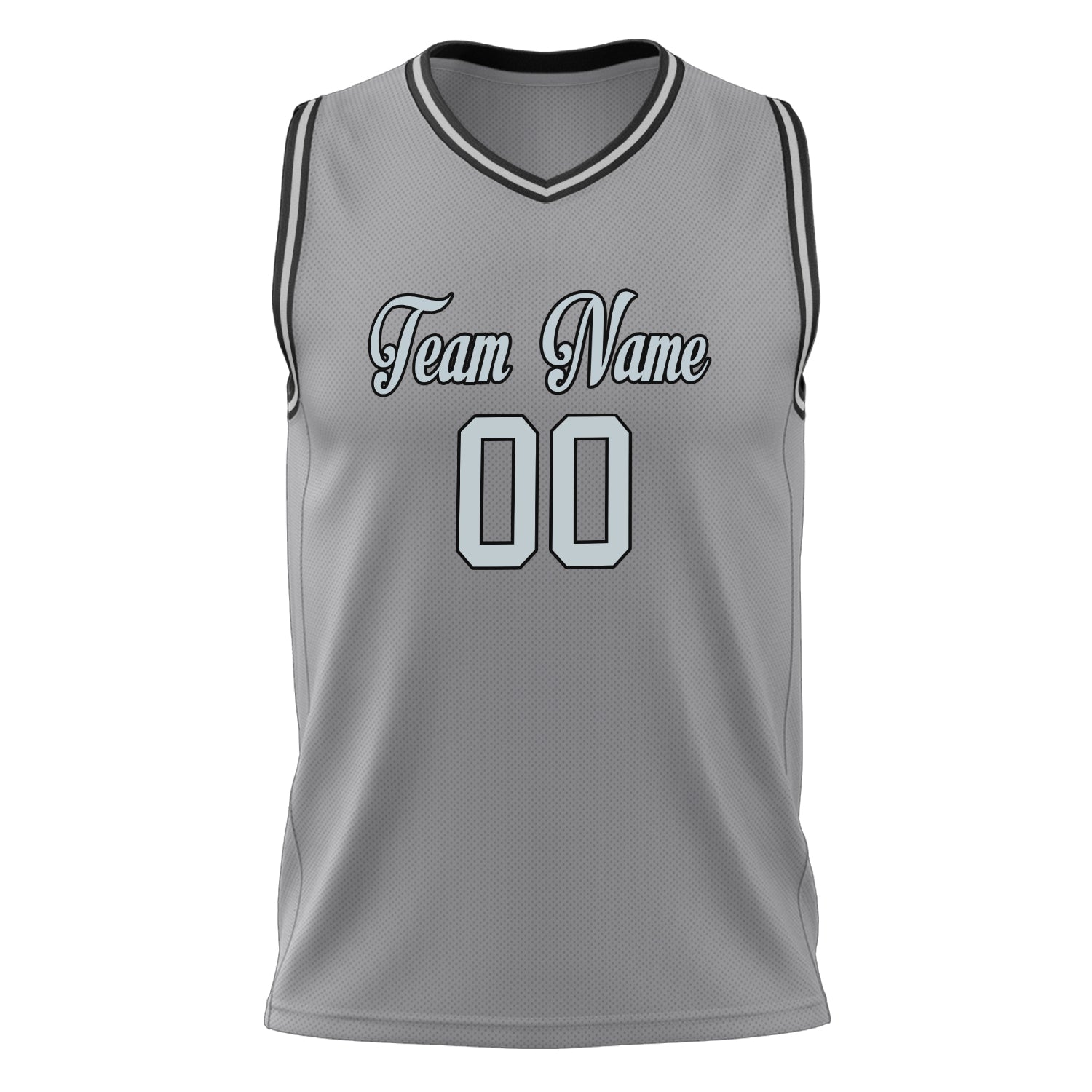 Custom Professional Gray White Basketball Jersey