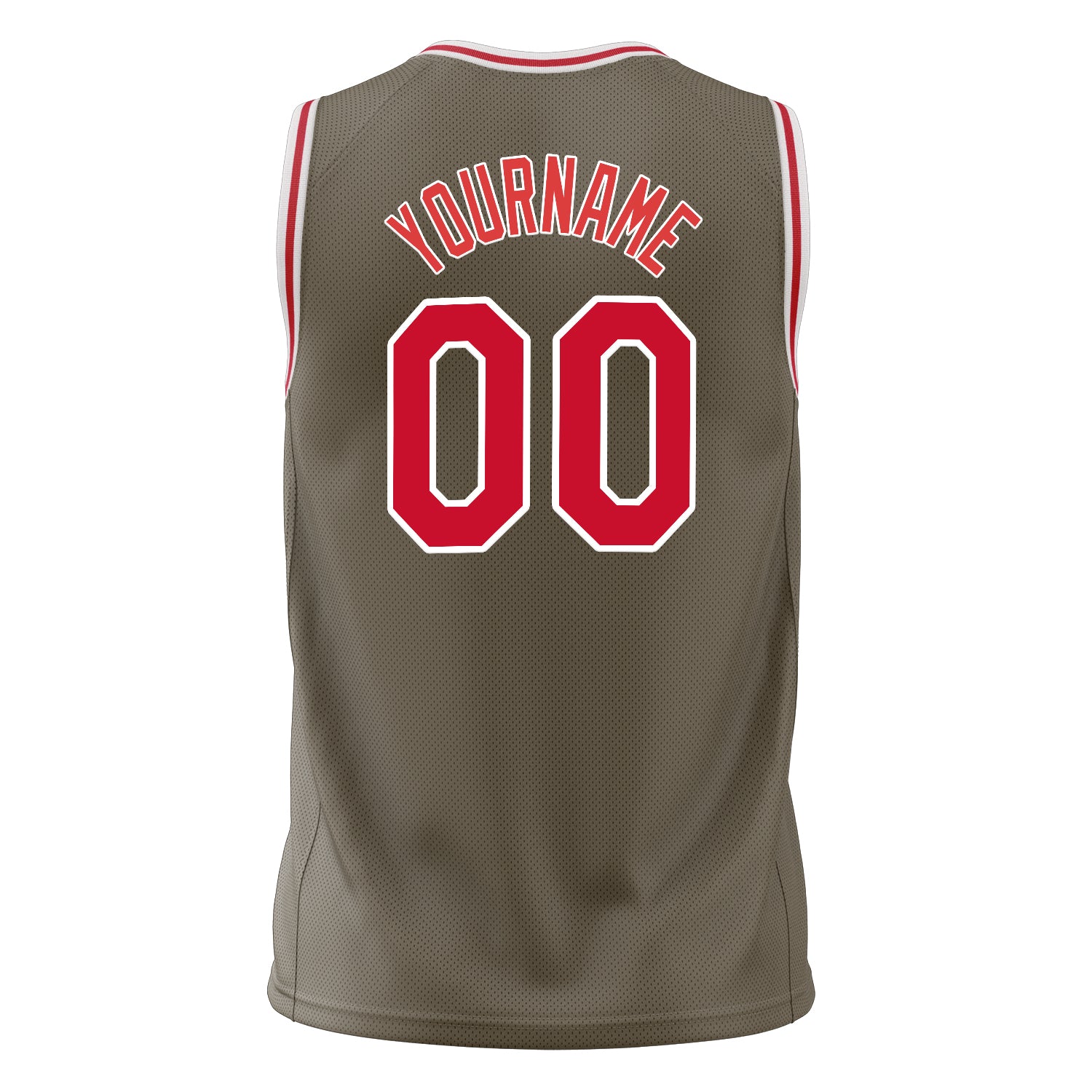 Custom Professional Olive Red Basketball Jersey