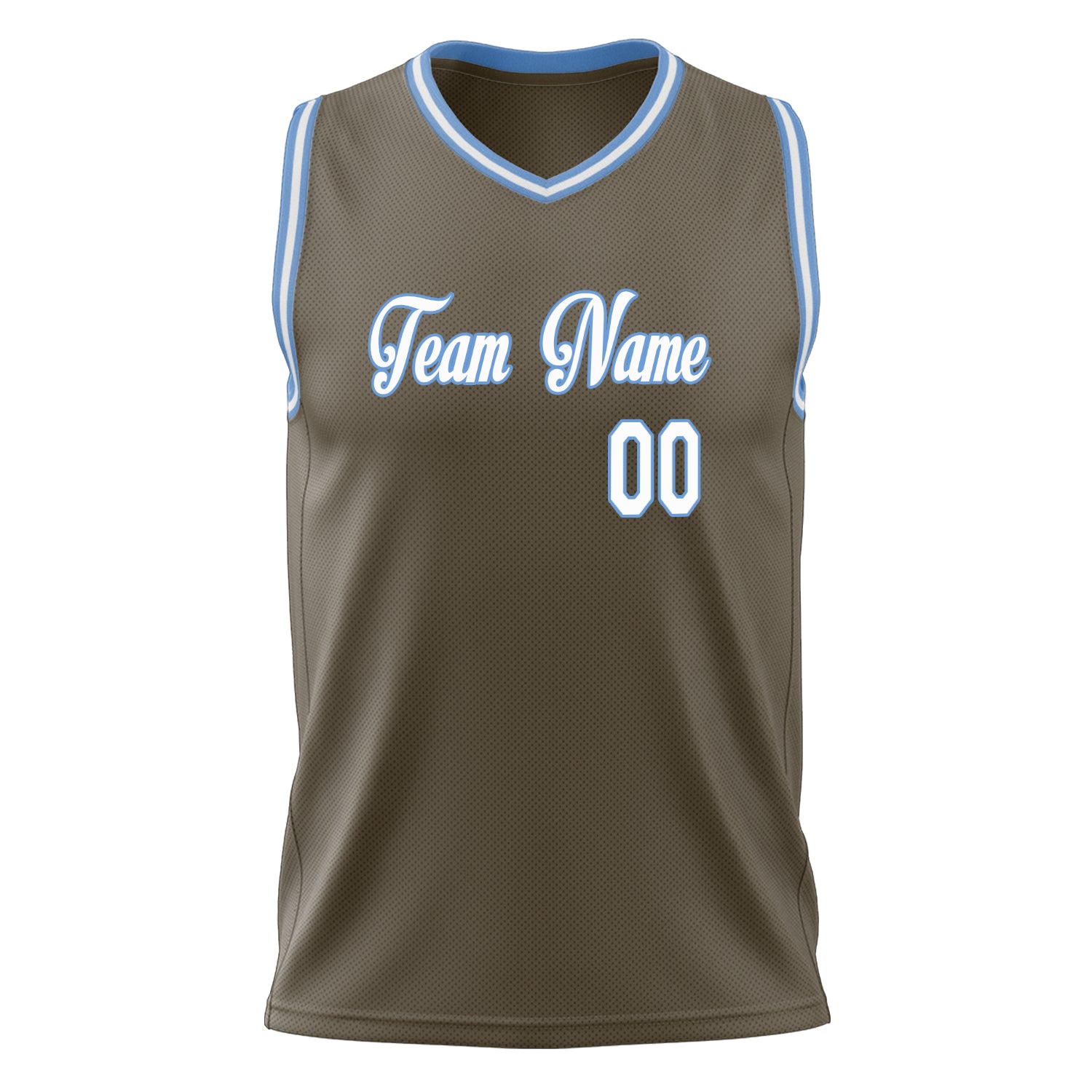 Custom Professional Olive White Basketball Jersey