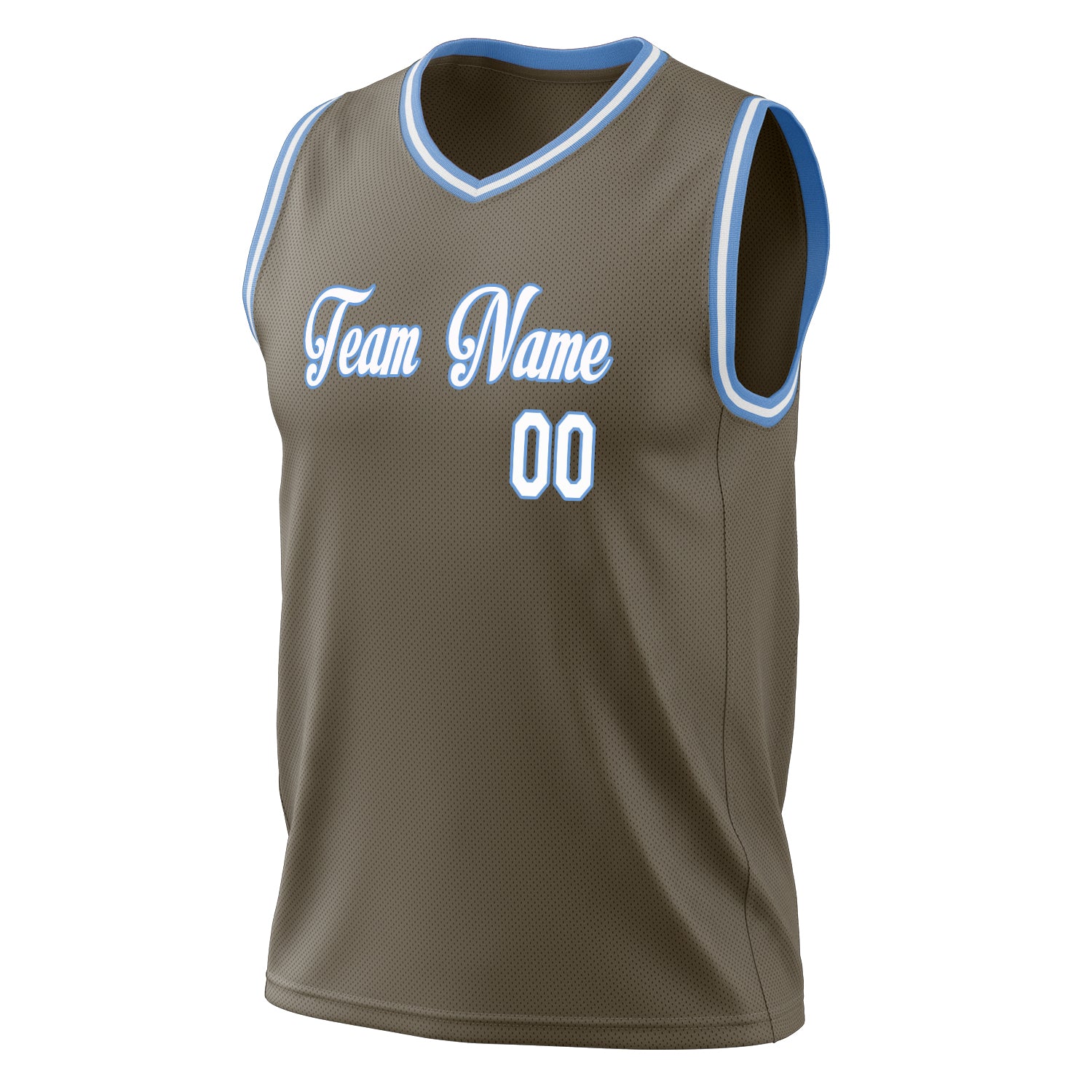 Custom Professional Olive White Basketball Jersey