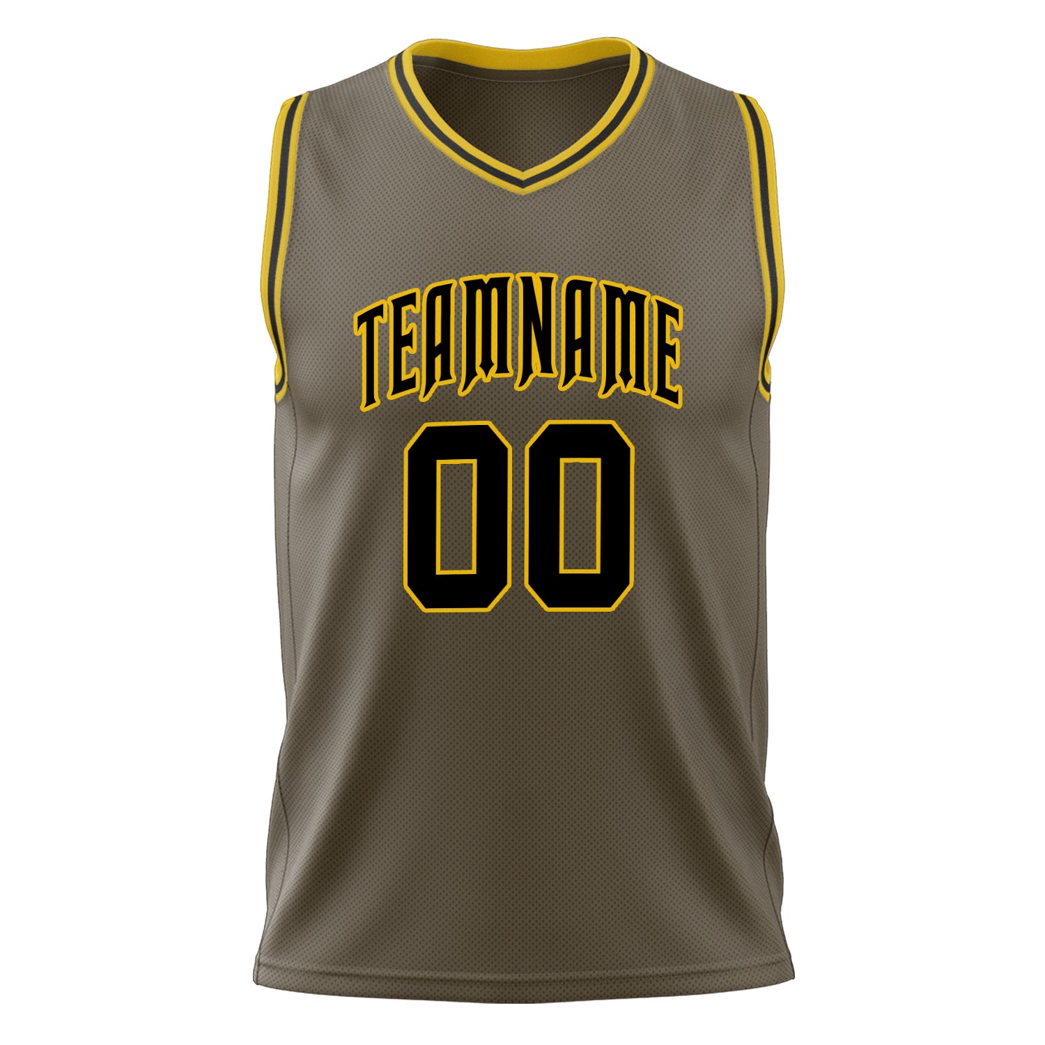 Custom Professional Olive Black Basketball Jersey