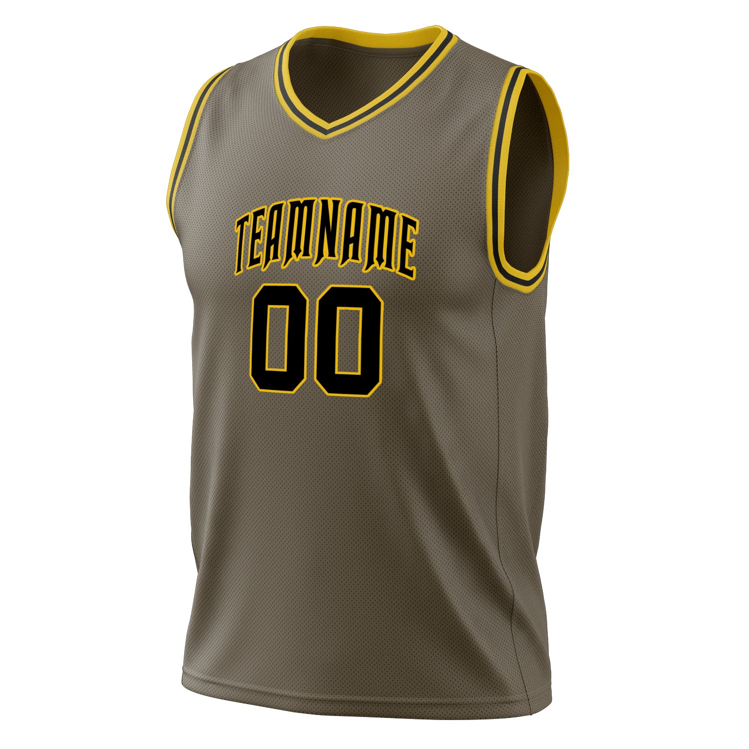 Custom Professional Olive Black Basketball Jersey