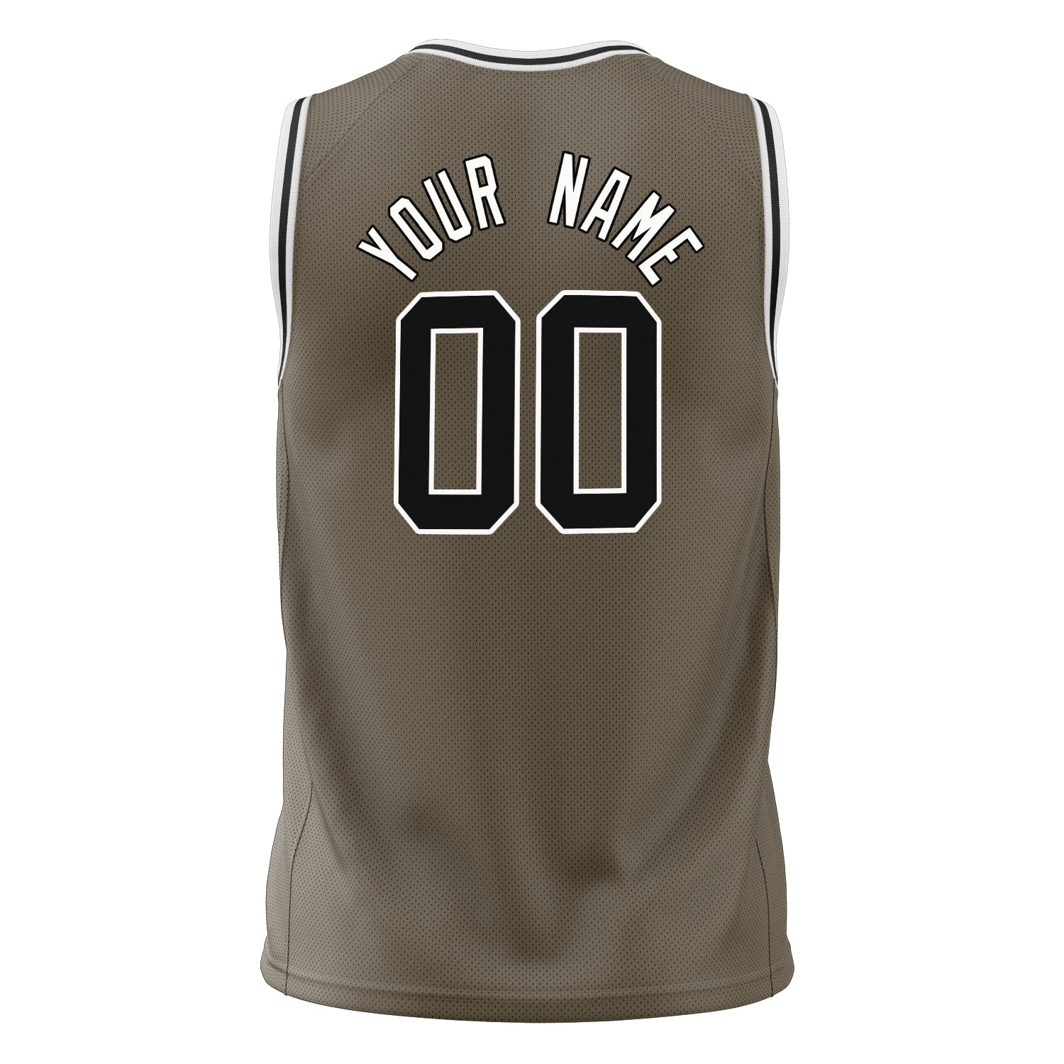 Custom Professional Olive Black Basketball Jersey