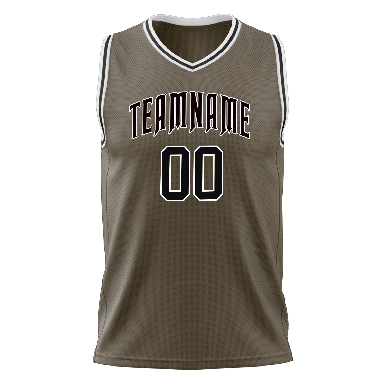 Custom Professional Olive Black Basketball Jersey