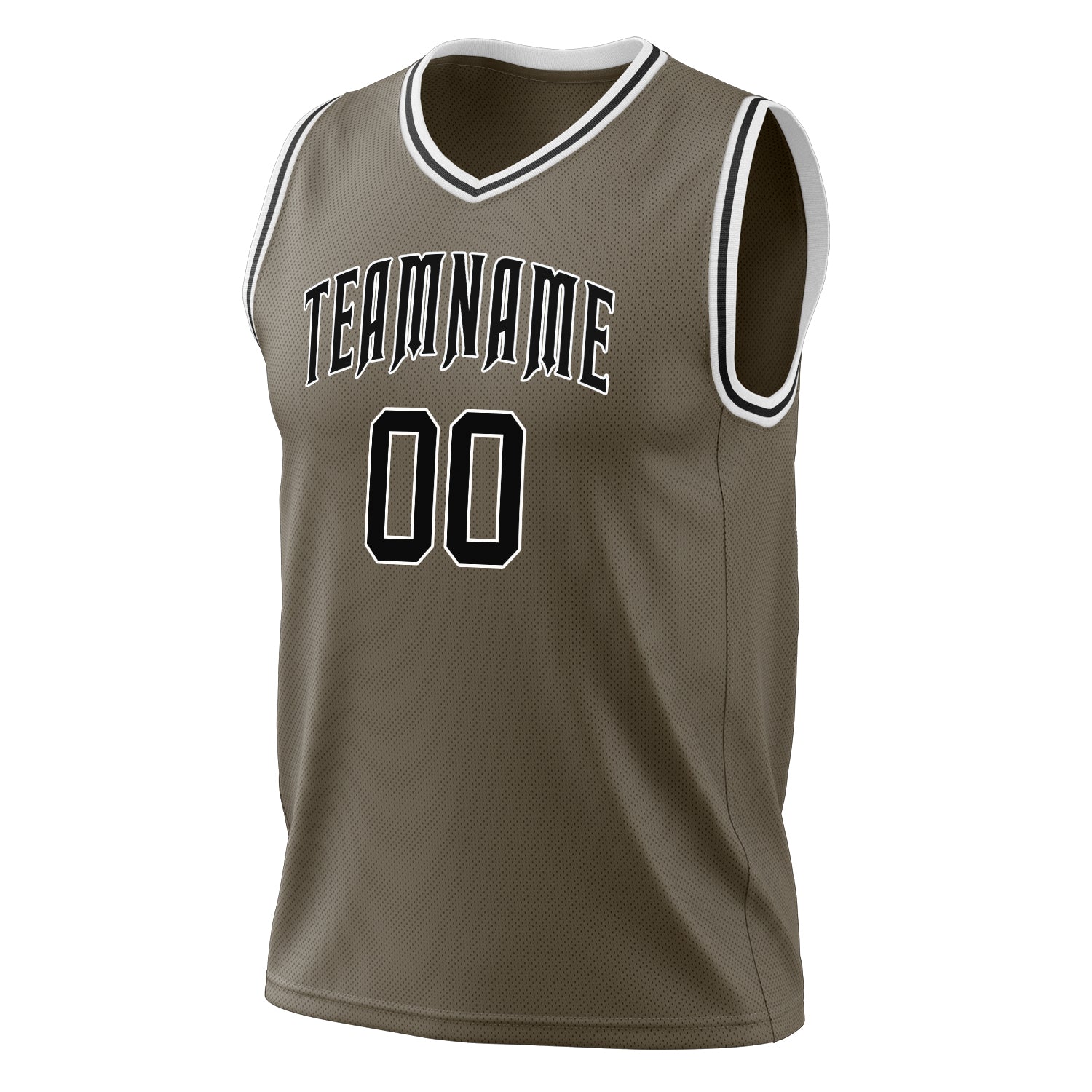 Custom Professional Olive Black Basketball Jersey
