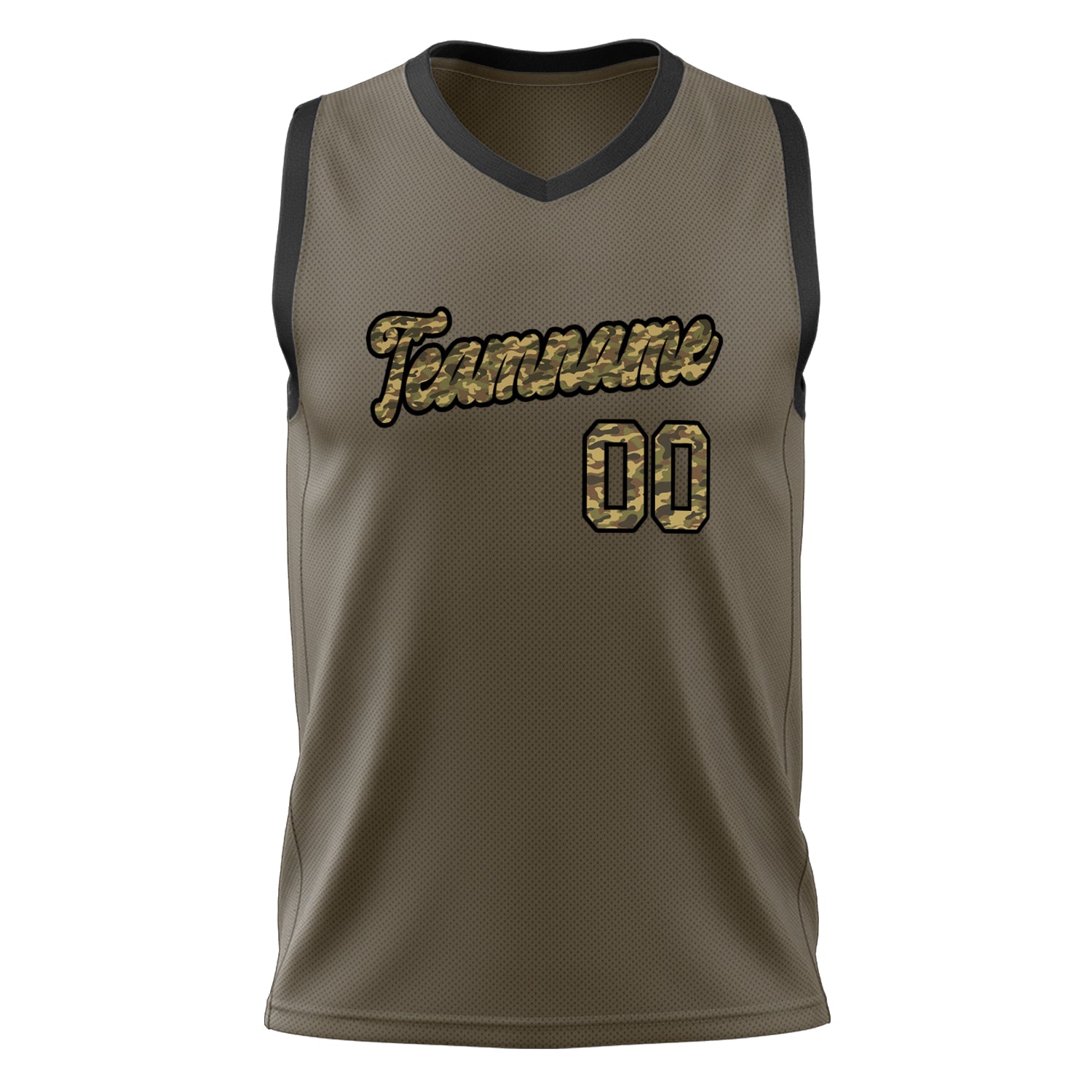 Custom Professional Olive Black Basketball Jersey