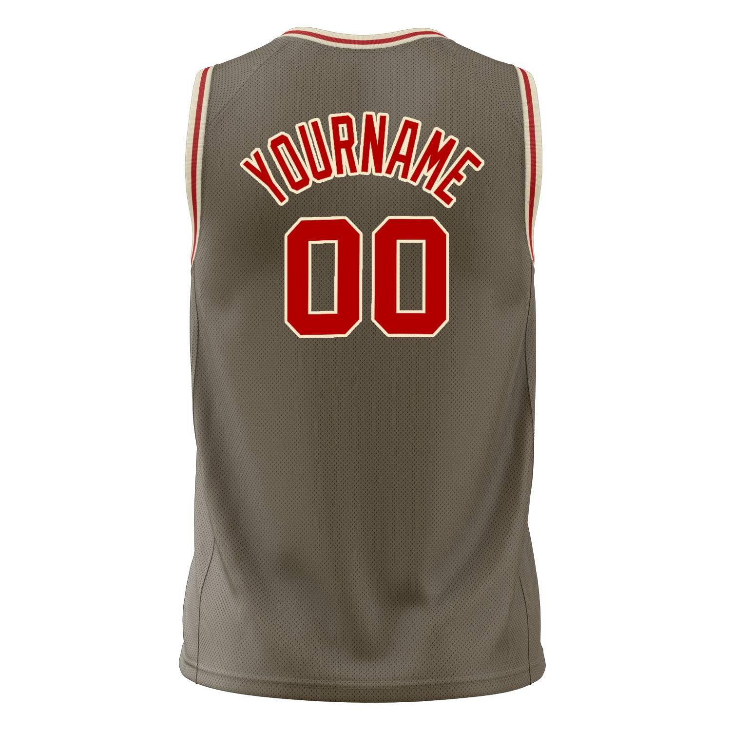 Custom Professional Olive Red Basketball Jersey