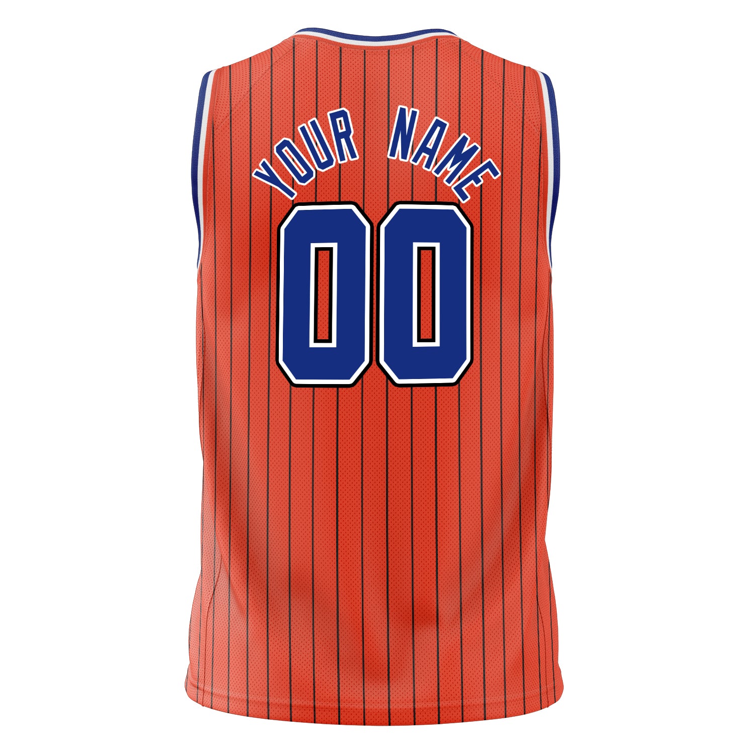 Custom Professional Orange Royal Blue Basketball Jersey