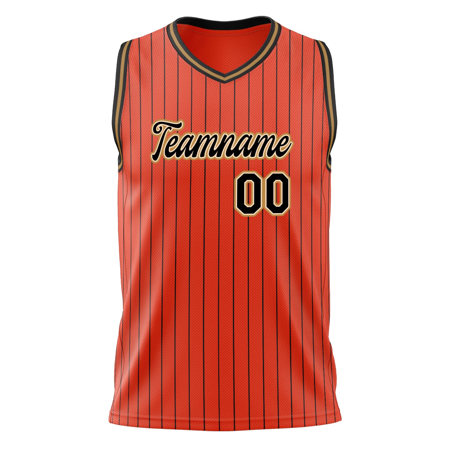 Custom Professional Orange Black Basketball Jersey