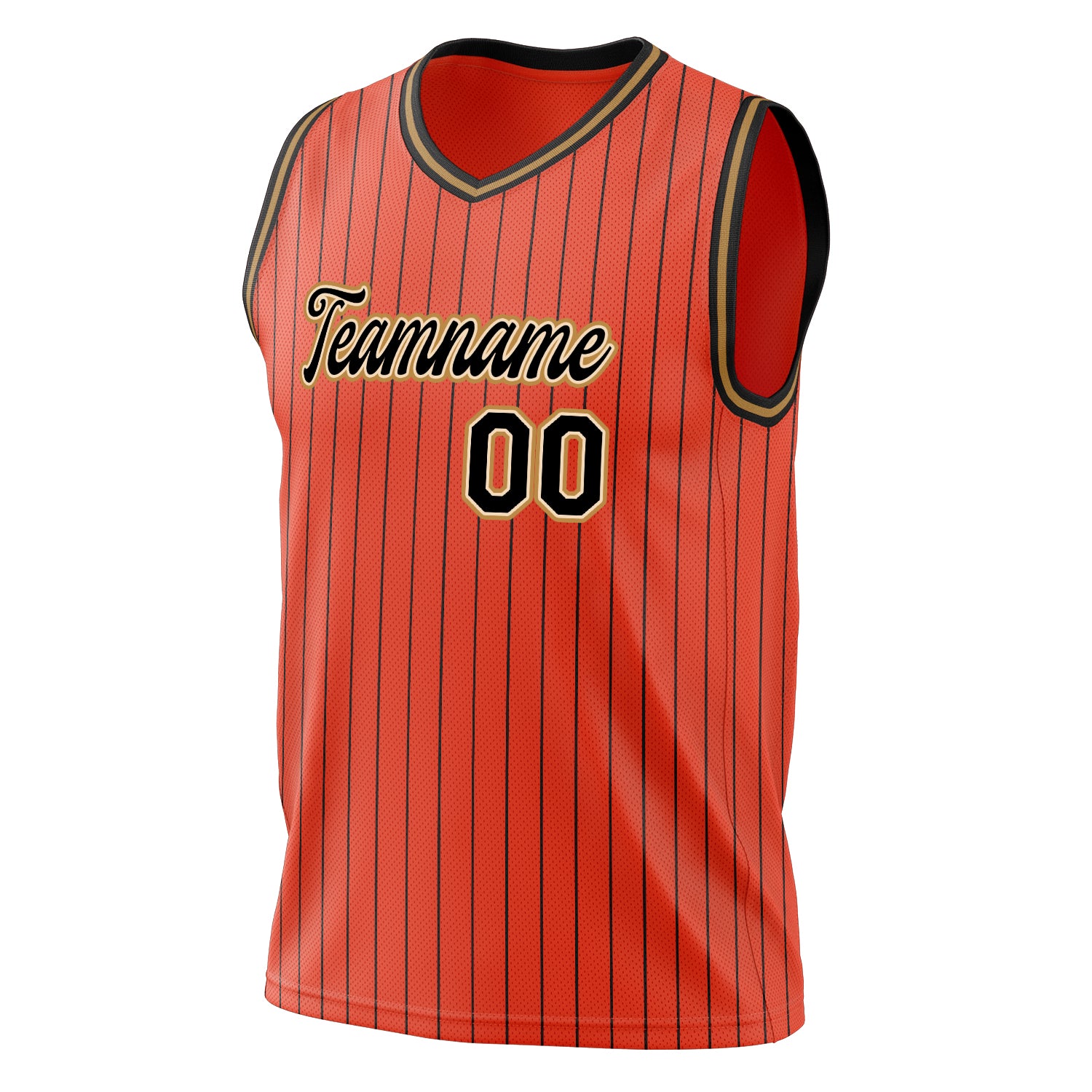 Custom Professional Orange Black Basketball Jersey