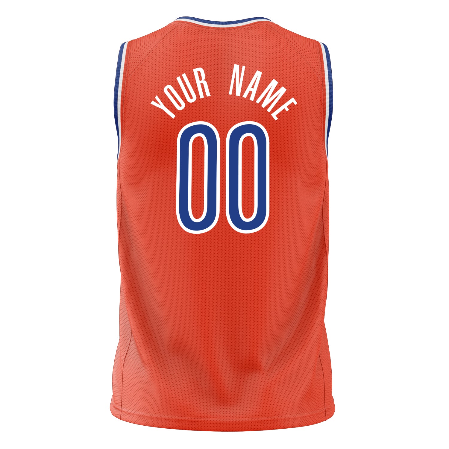 Custom Professional Orange Royal Blue Basketball Jersey