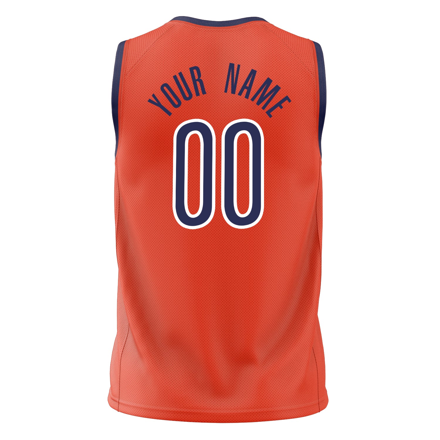 Custom Professional Orange Navy Blue Basketball Jersey
