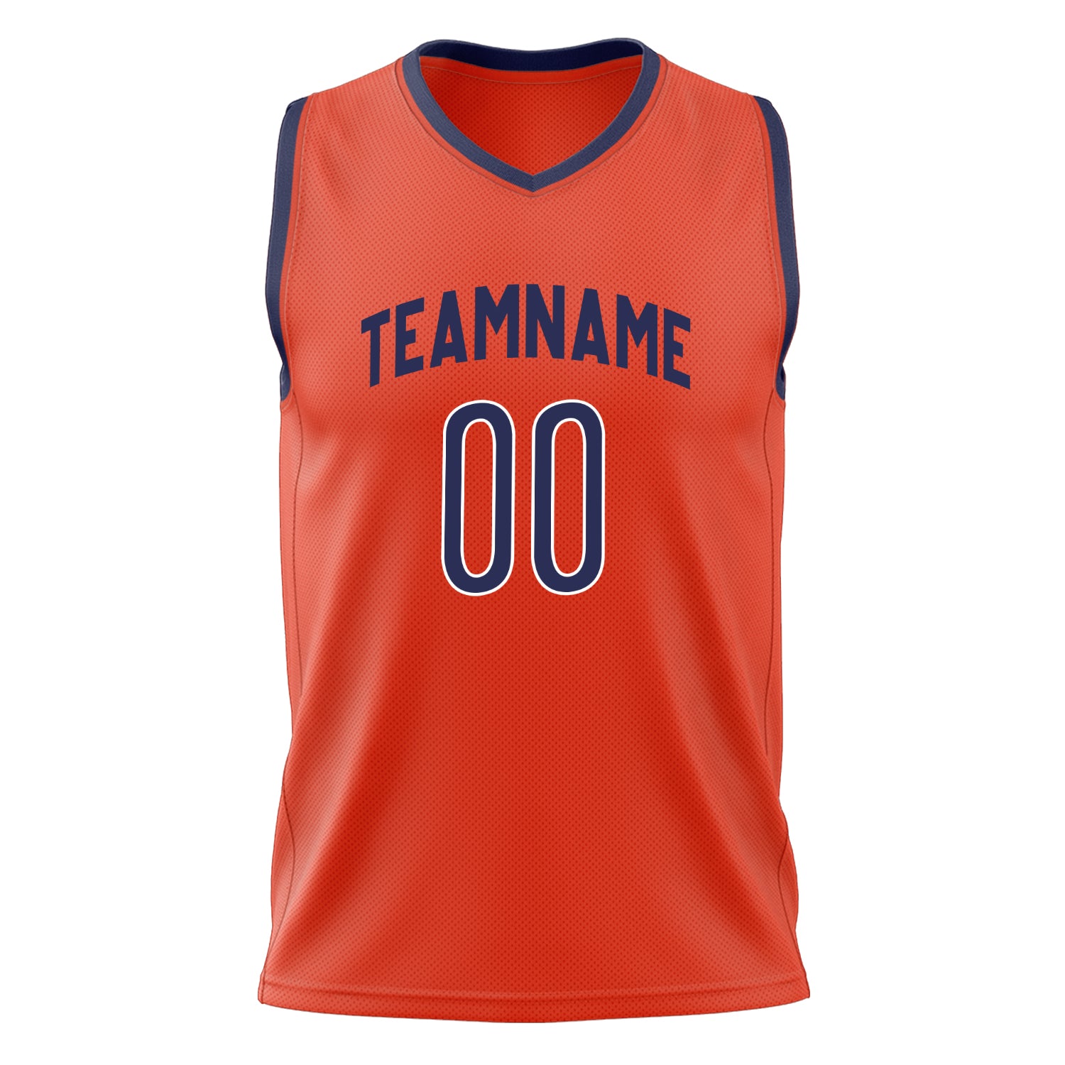 Custom Professional Orange Navy Blue Basketball Jersey