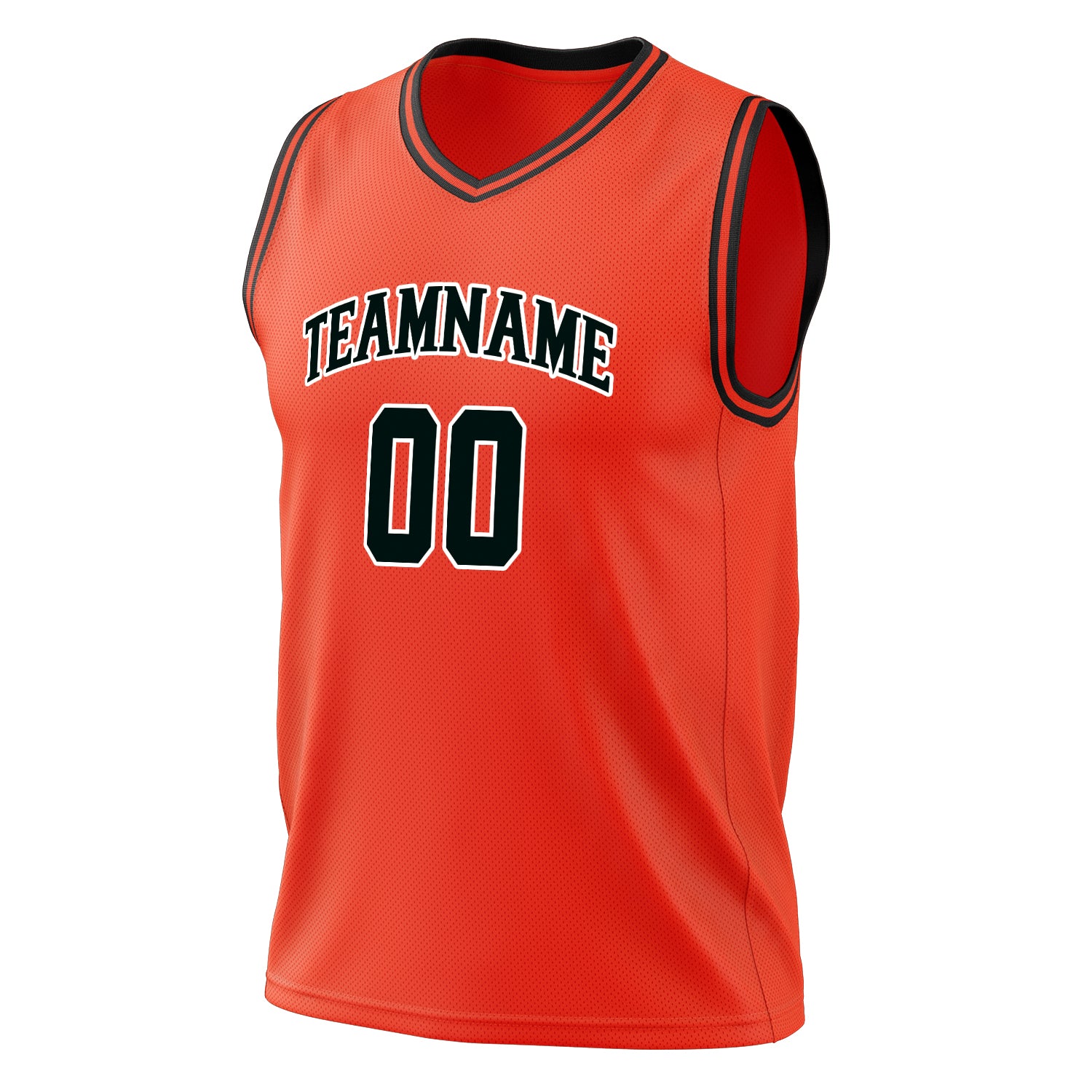 Custom Professional Orange Black Basketball Jersey