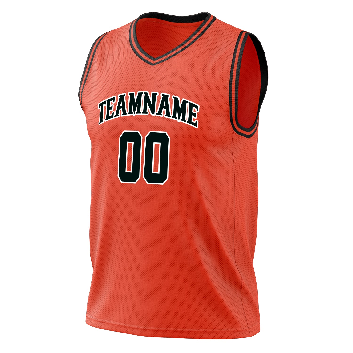 Custom Professional Orange Black Basketball Jersey