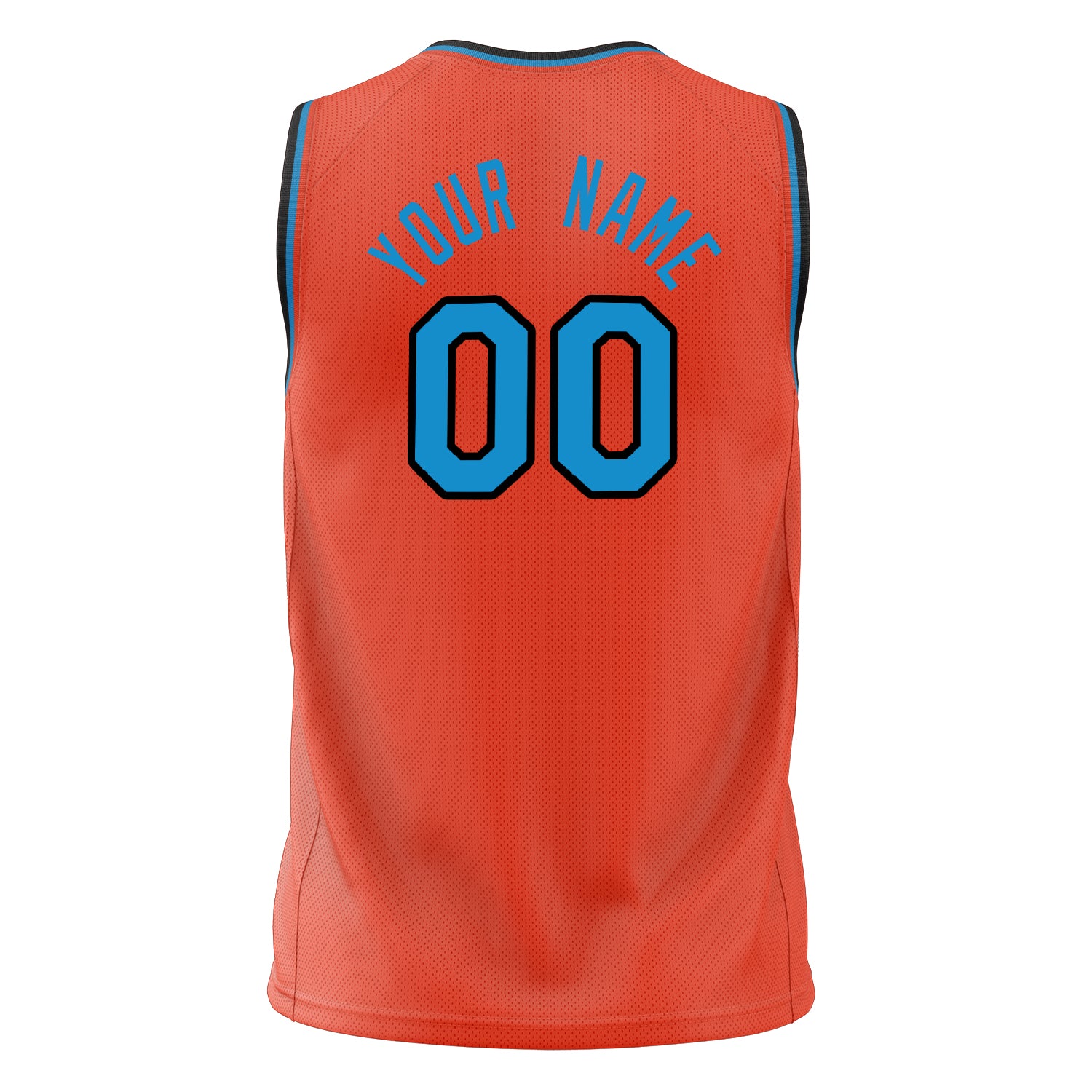Custom Professional Orange Blue Basketball Jersey