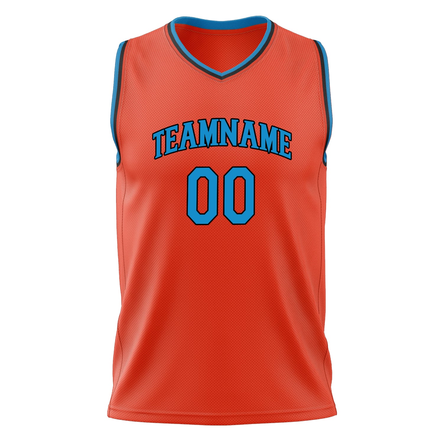 Custom Professional Orange Blue Basketball Jersey